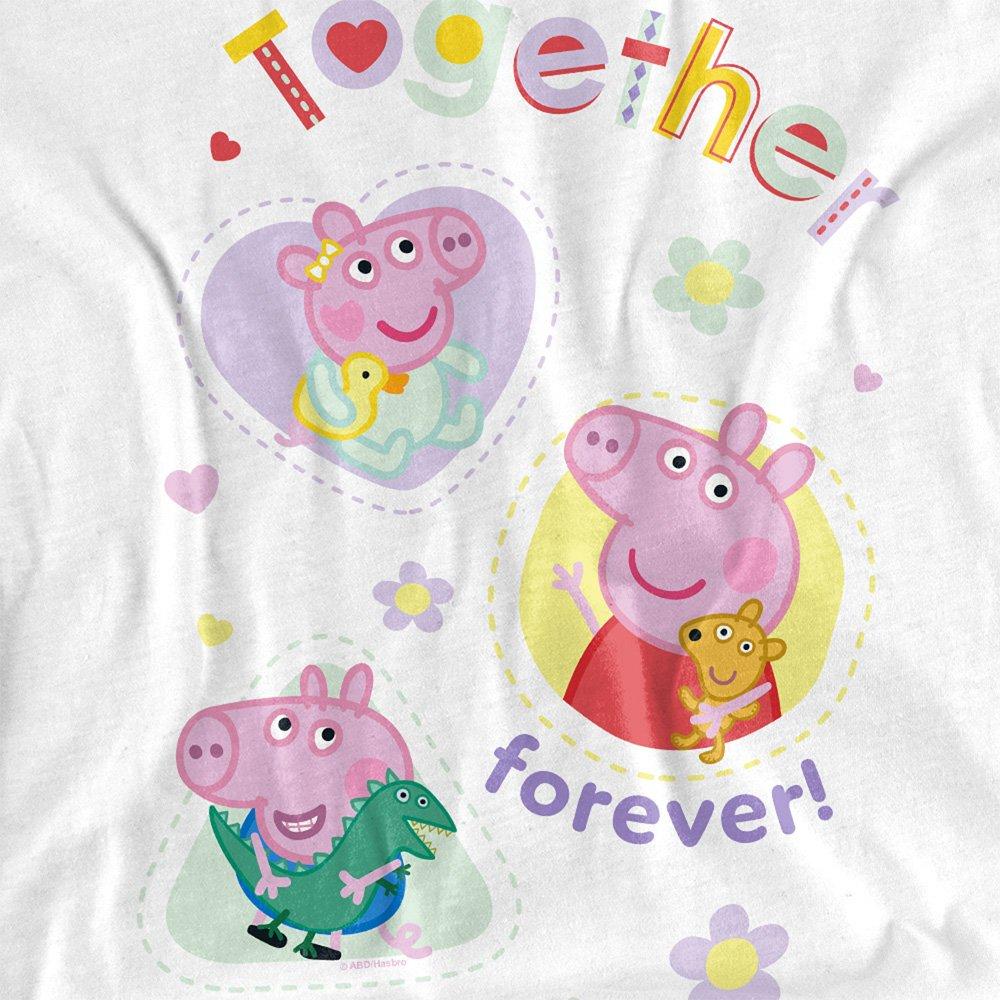 White - Hasbro - Peppa Pig Together Forever Kids T-Shirt White - 2