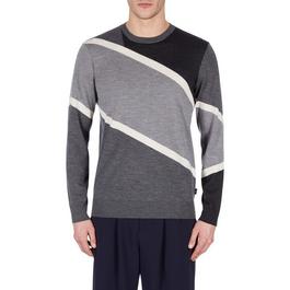 Emporio Armani L Strps Knit Sn99