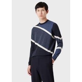 Emporio Armani L Strps Knit Sn99