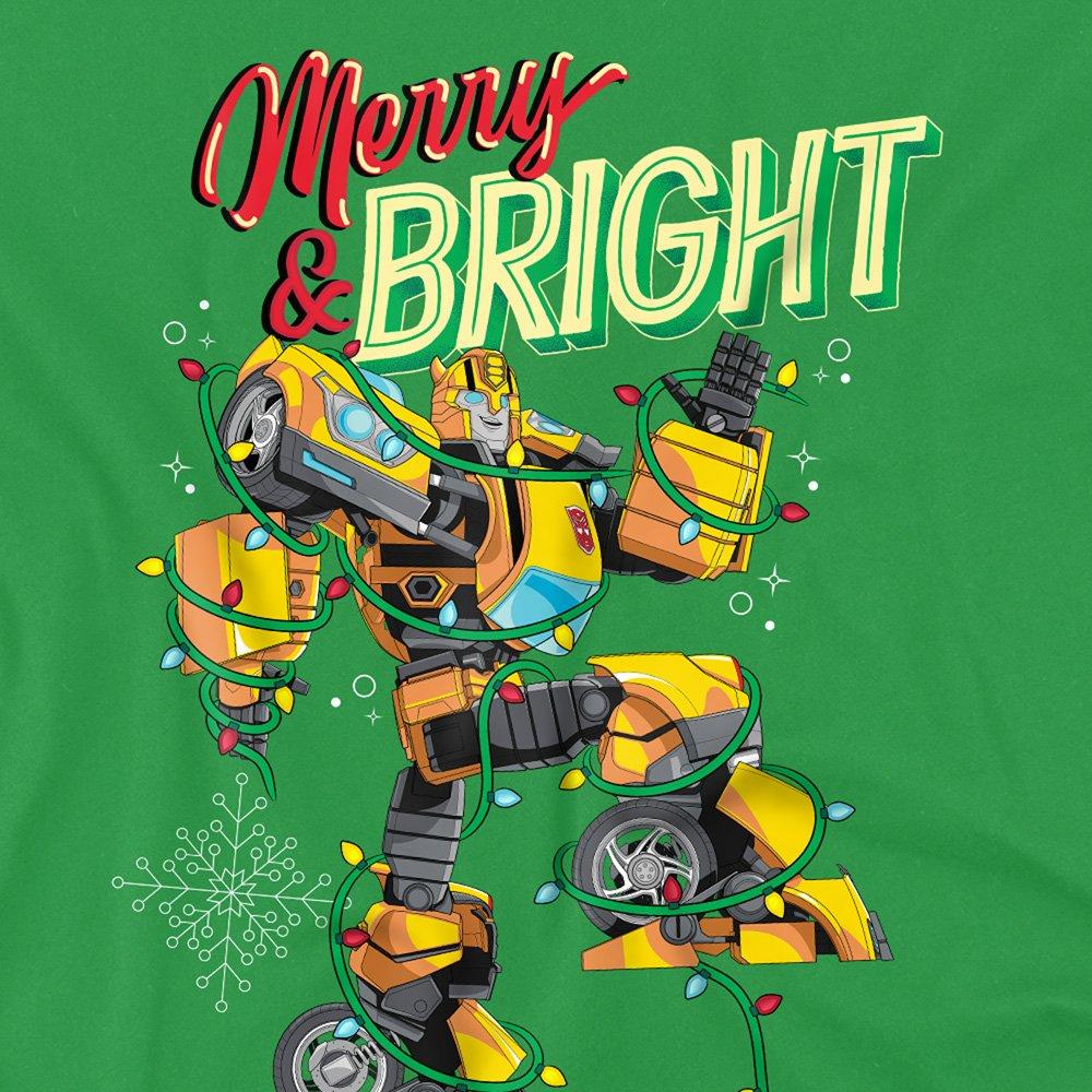 Dark Green - Transformers - Transformers Merry & Bright Bumblebee Christmas T - 2