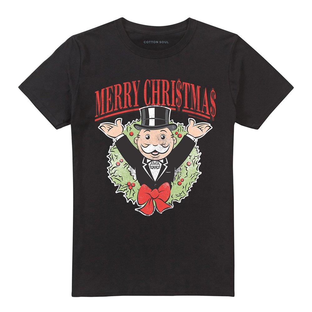 Green - Monopoly - Monopoly Monopoly Man Merry Christmas T Shirt Gree - 4