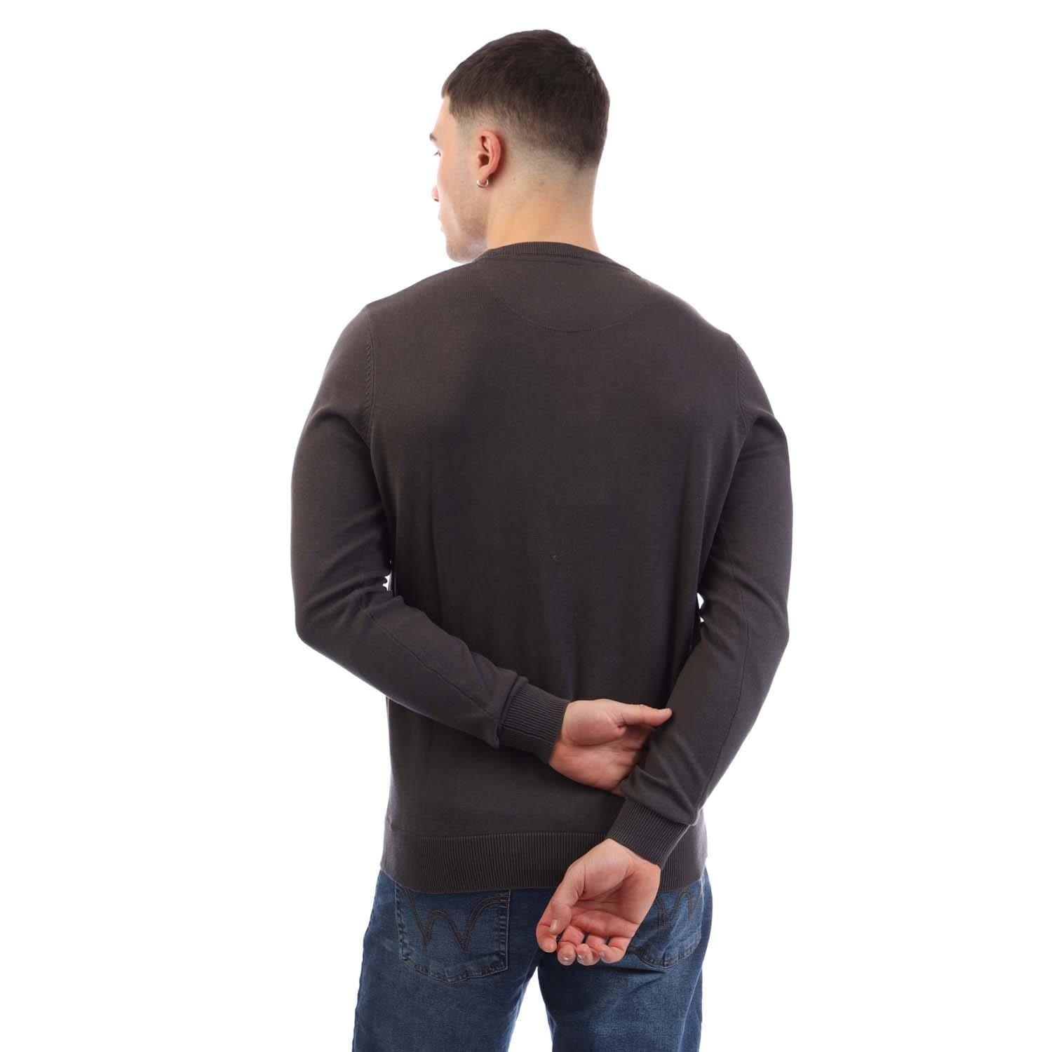 Charcoal - Weekend Offender - Argentina Cotton Crew Knit - 3