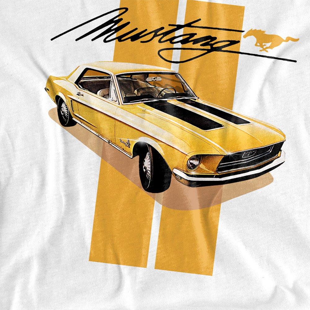 White - Ford - Ford Mustang Stang Stripes Kids T-Shirt White - 2