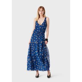 Emporio Armani Printed Maxi Dress