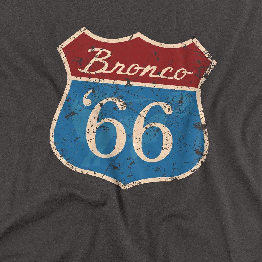 Charcoal - Ford - Ford Bronco Route 66 Bronco Long Sleeve T-Shirt C - 2
