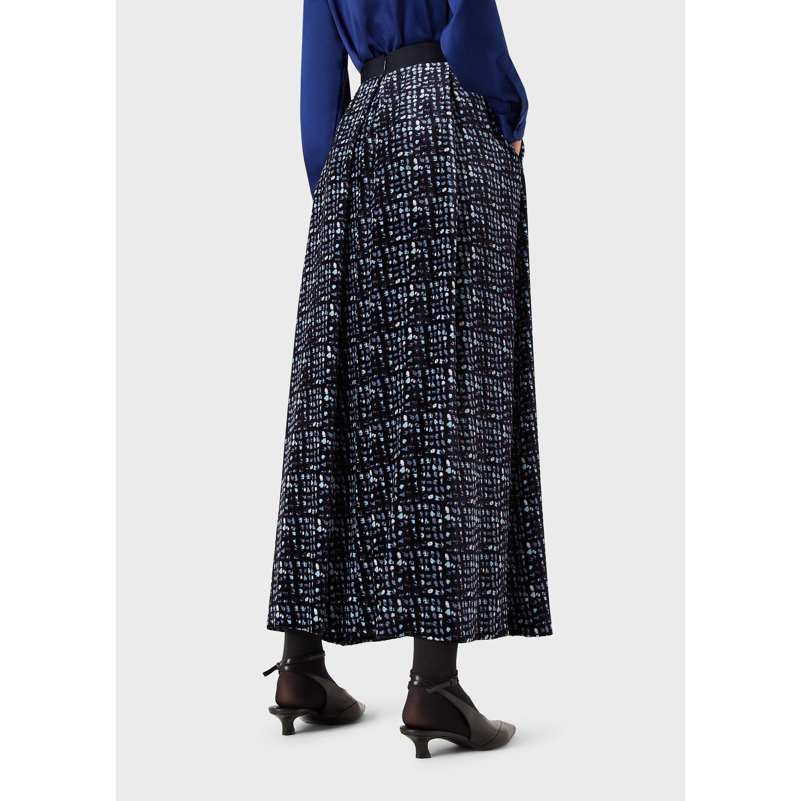 Black Multi - Emporio Armani - Women's Maxi Skirt - 2