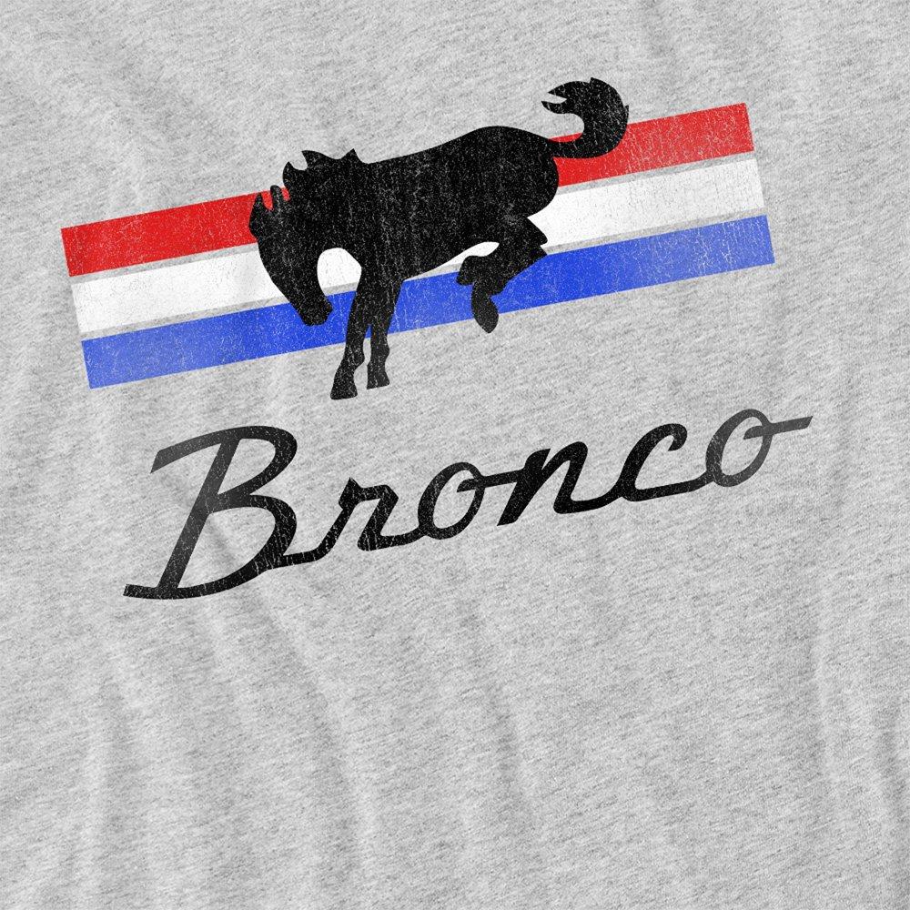 Light Grey - Ford - Ford Bronco Bronco Stripes T-Shirt Athletic Heath - 2