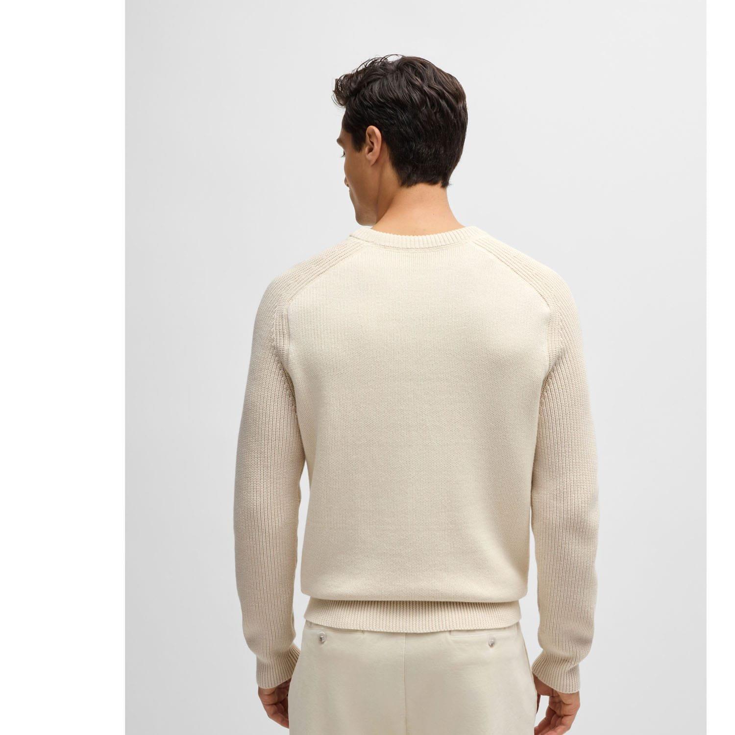 White - Boss - H-Ematero Knitted Sweatshirt - 2