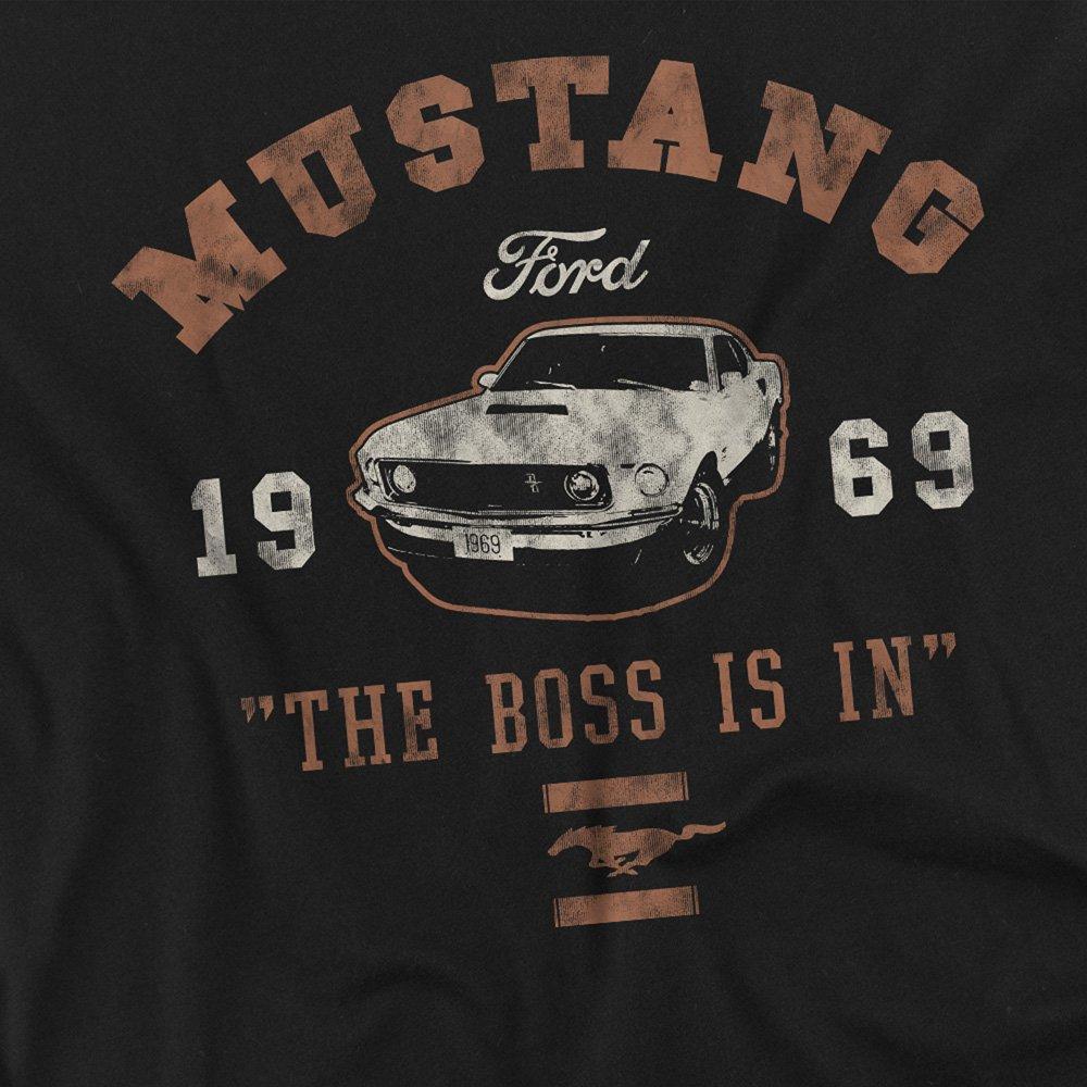 Black - Ford - Mustang The Boss Is In Long Sleeve T-Shirt Black - 2