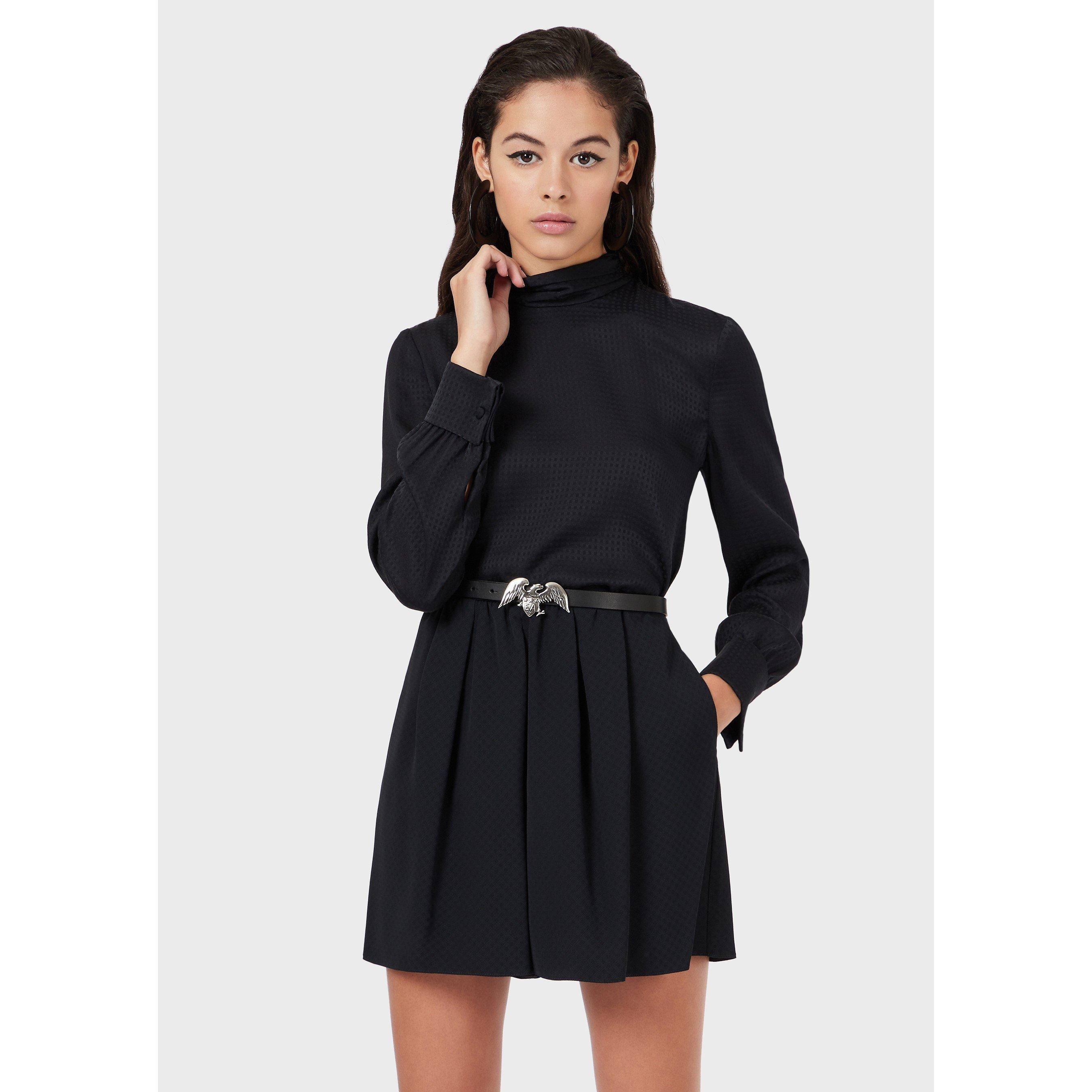 Emporio Armani Women's High Neck Long-Sleeve Dress Shirt