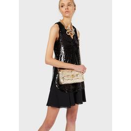 Emporio Armani Layered Sequin Tank Mini Dress
