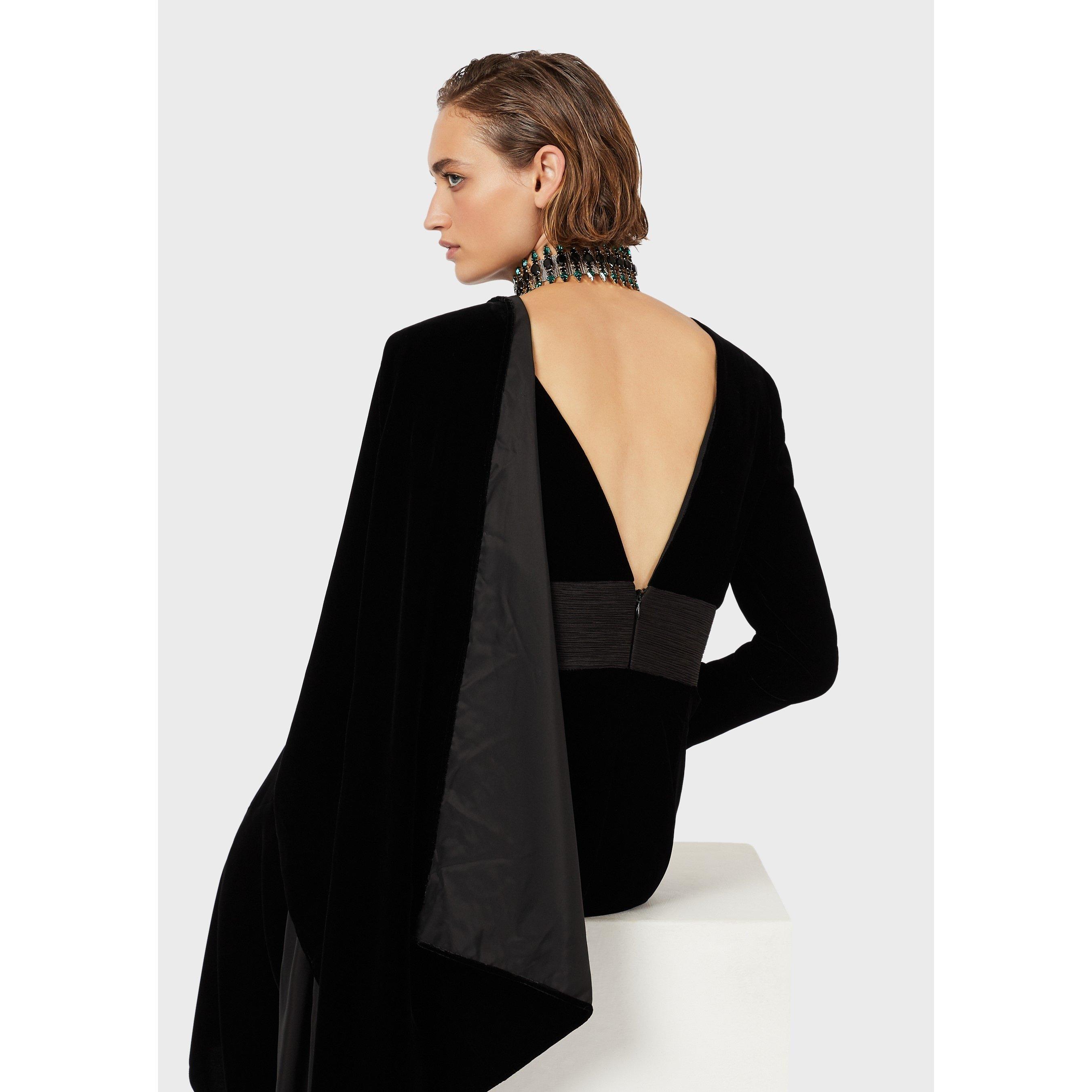 Black - Emporio Armani - Women's Maxi Dress - 3