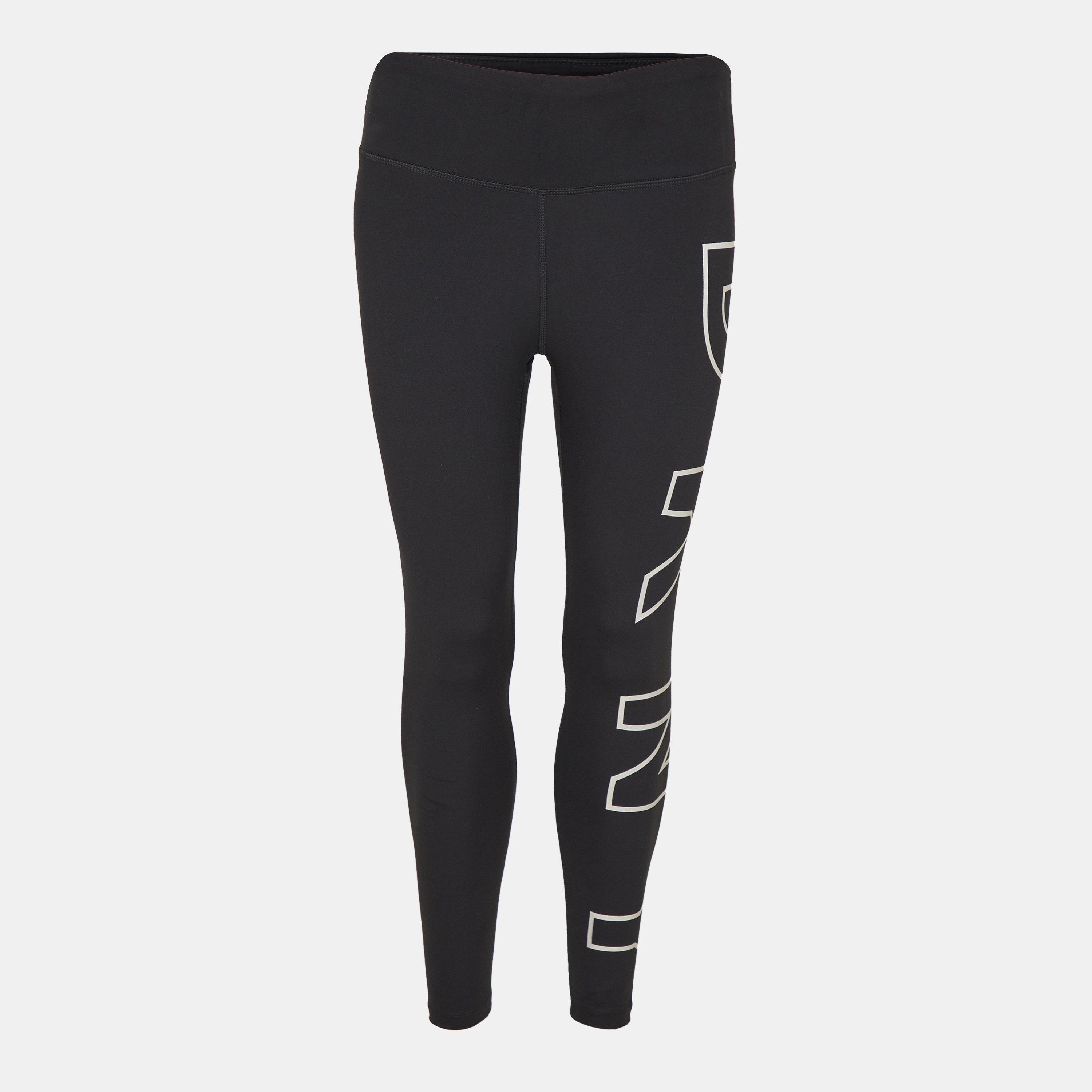 Dkny Women's Leggings - Black/Silver - 8 (XS)