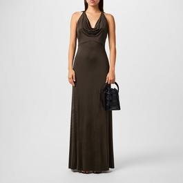 Alexander McQueen Cowl Neck Evening Dress