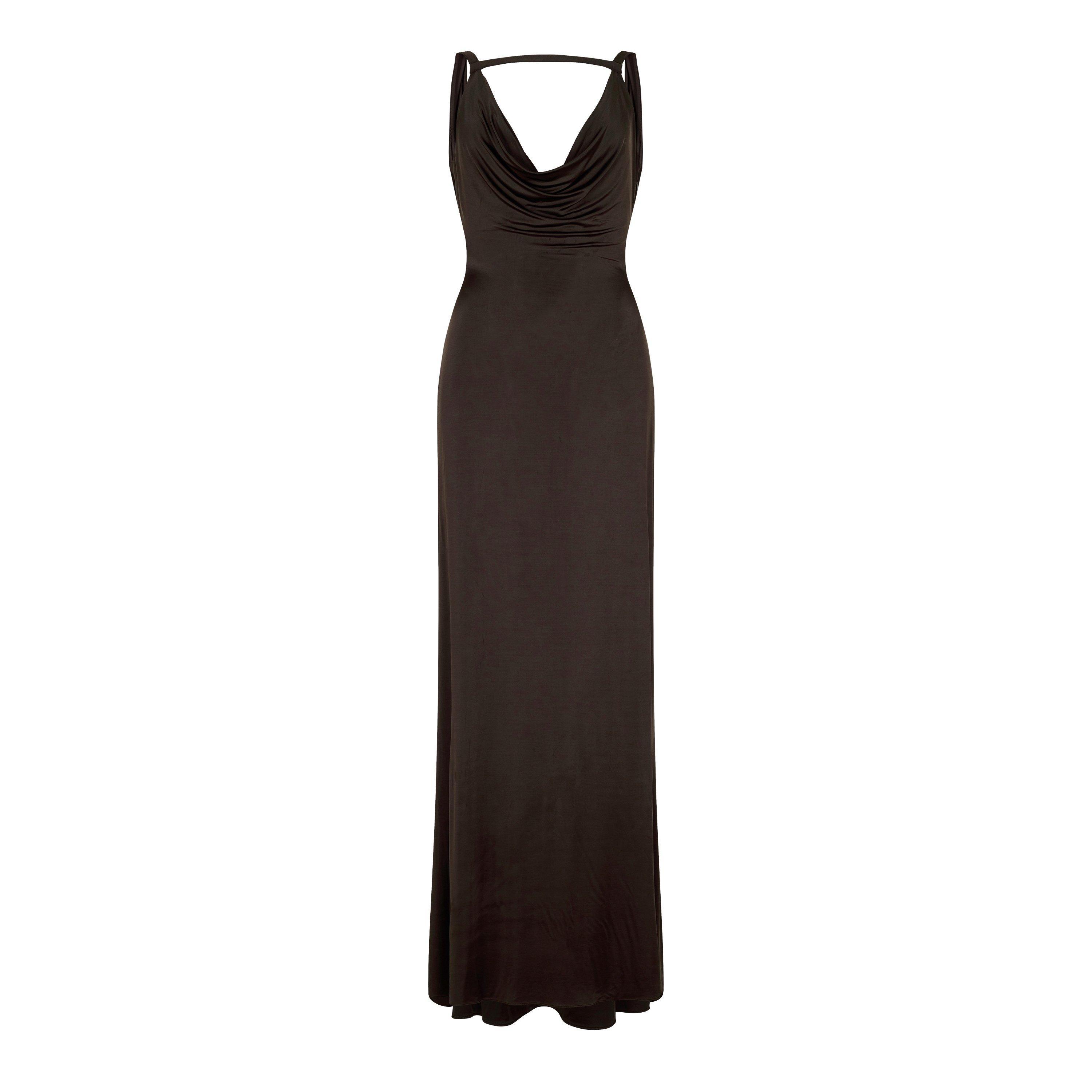 EBONY - Alexander McQueen - Cowl Neck Evening Dress - 5