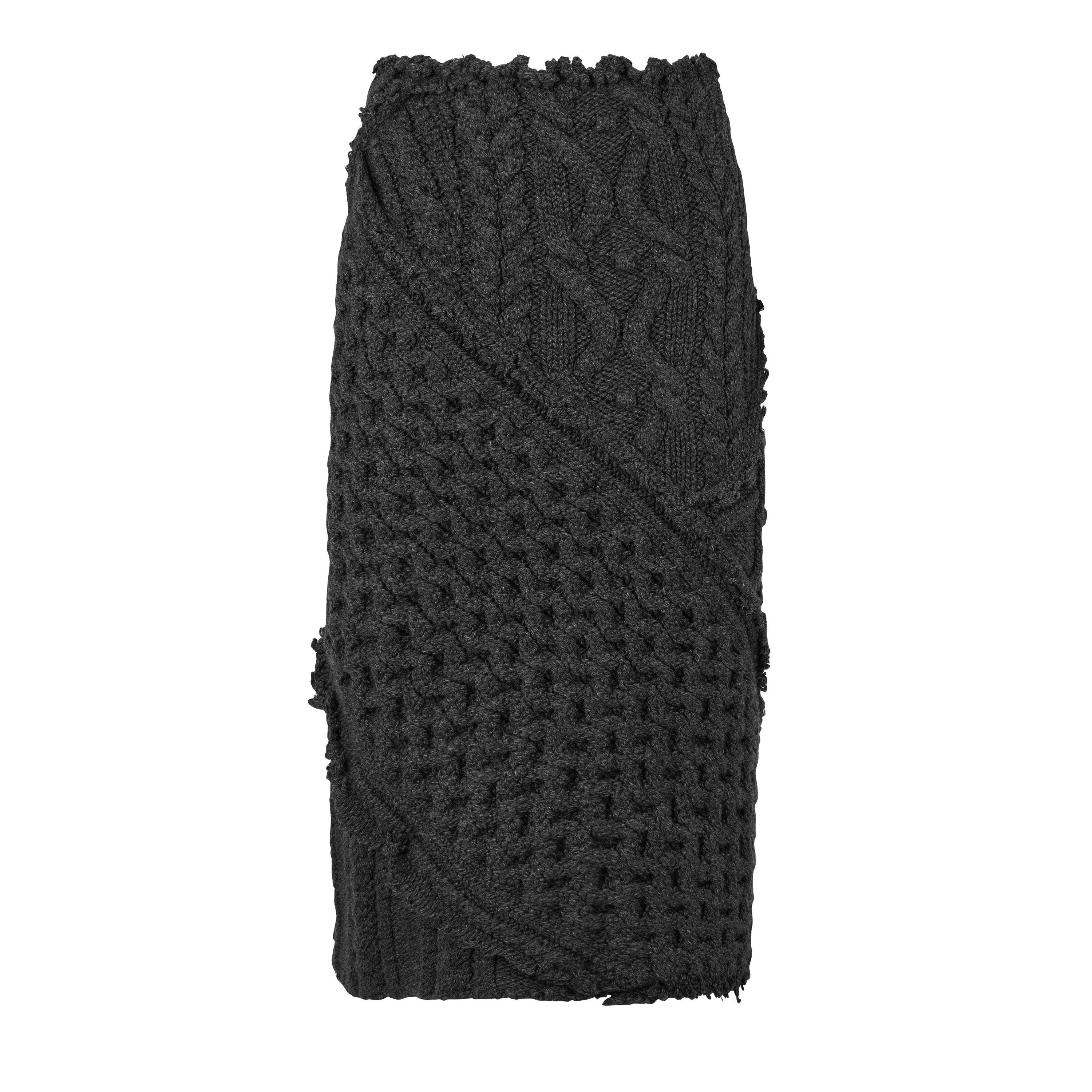 スカート alexander mcqueen FW23 Ribbed midi skirt (768608Q1A65 1000) Alexander McQueen Damask-print Midi Skirt | Black | FARFETCH JO