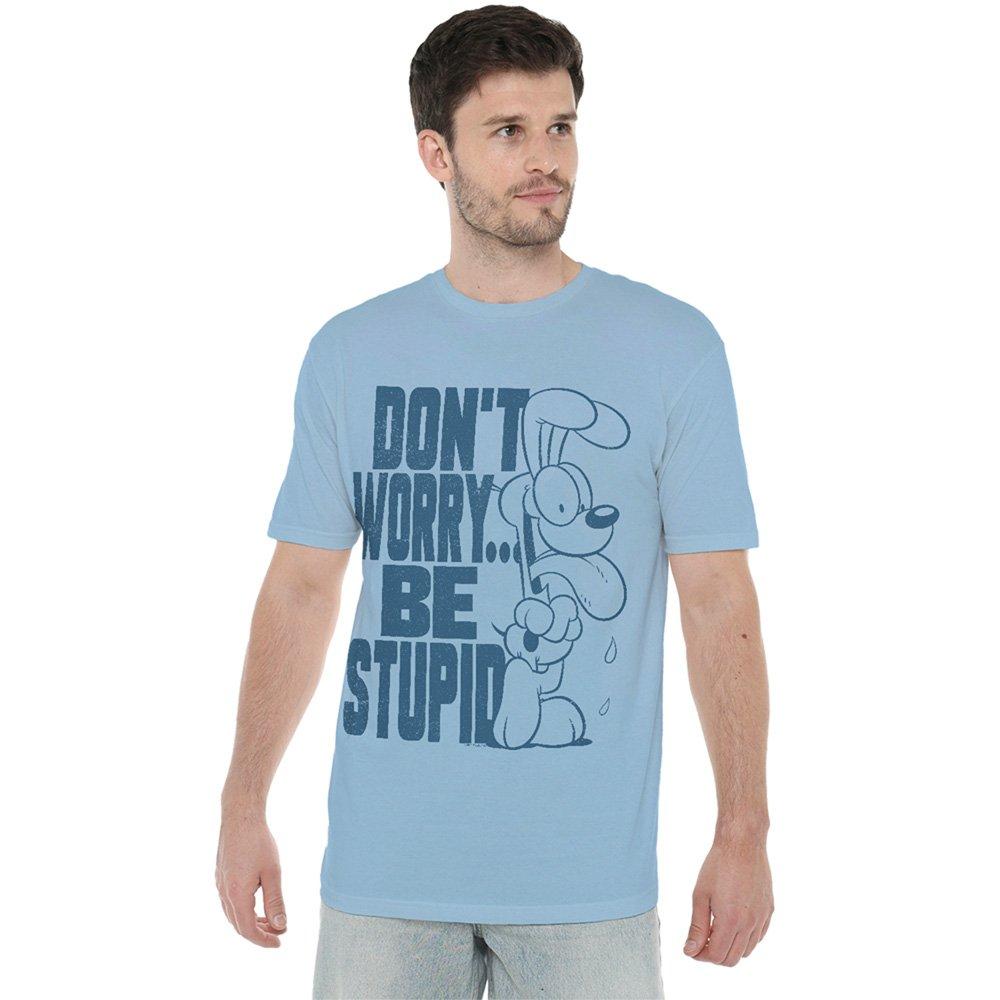 Blue - Garfield - Garfield DonT Worry T Shirt Light Blue - 1
