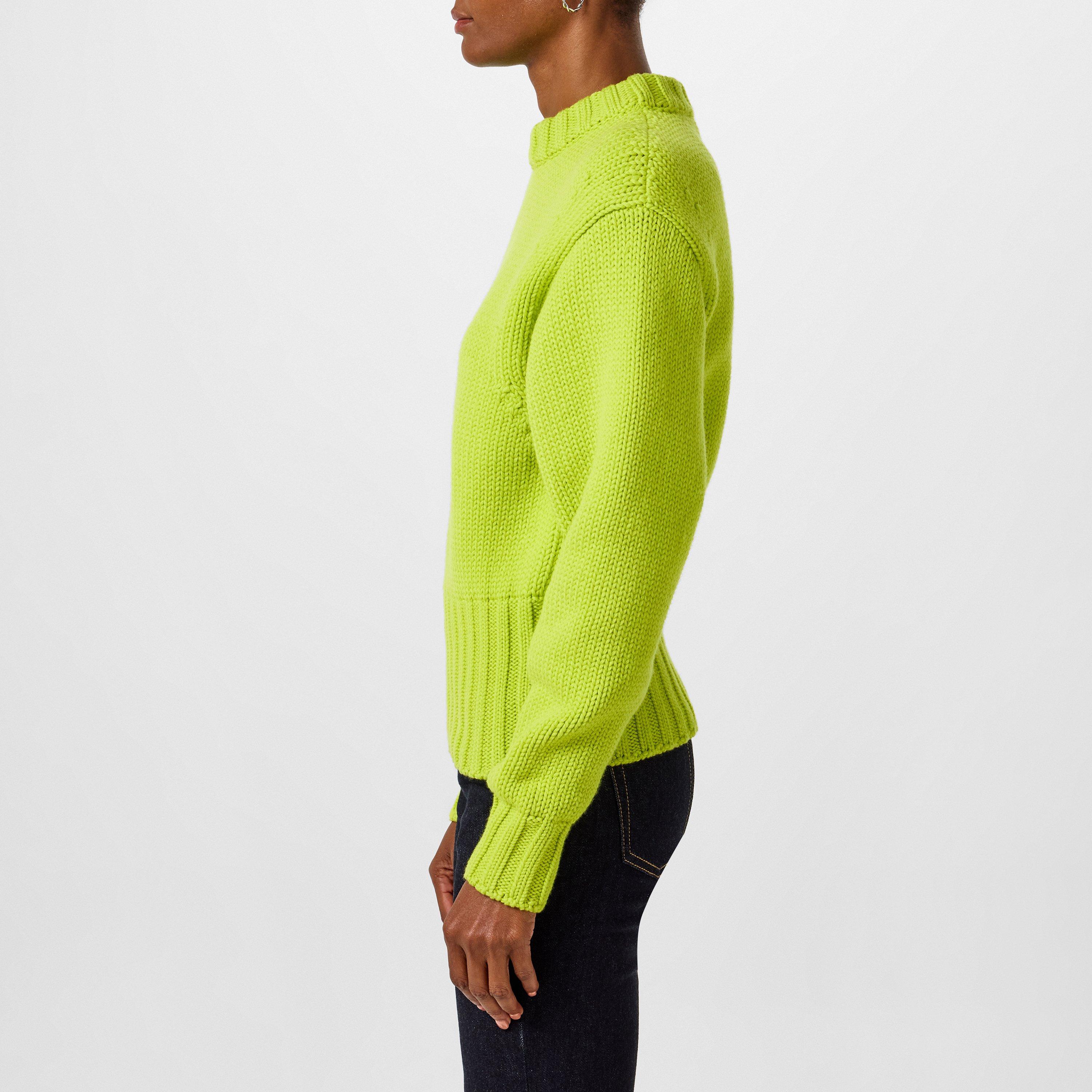 ACID YELLOW - Alexander McQueen - Crew Neck Jumper - 2