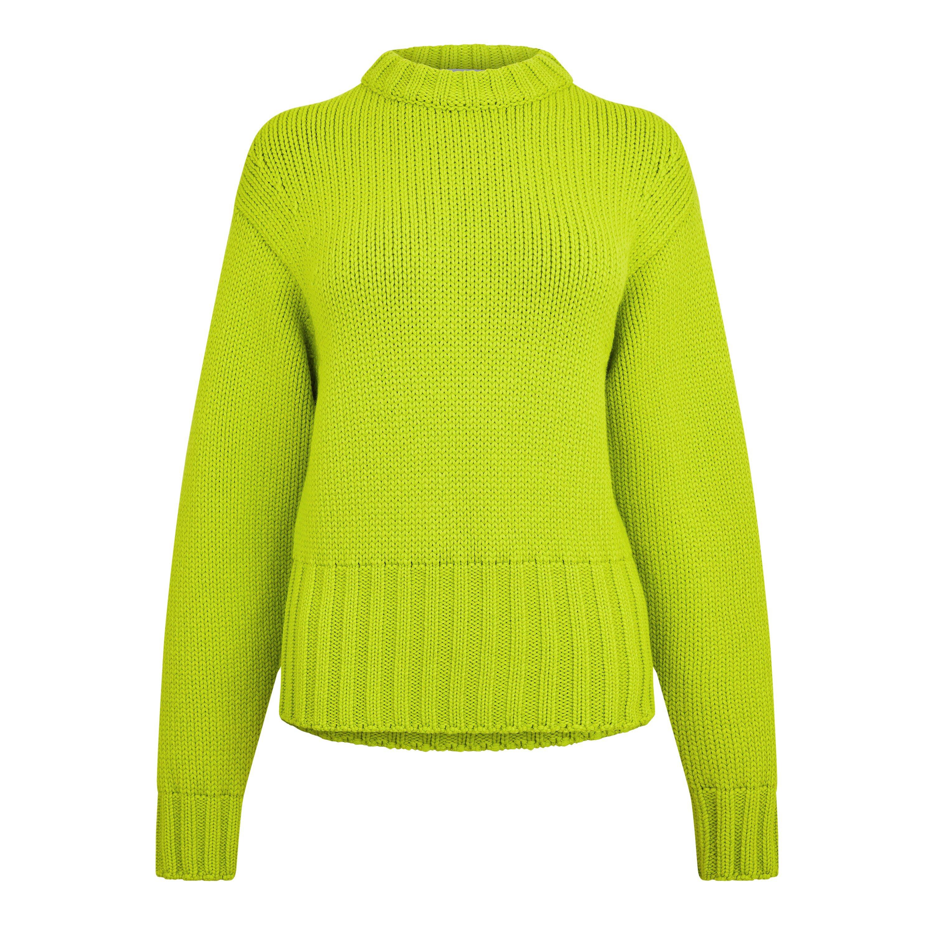ACID YELLOW - Alexander McQueen - Crew Neck Jumper - 5