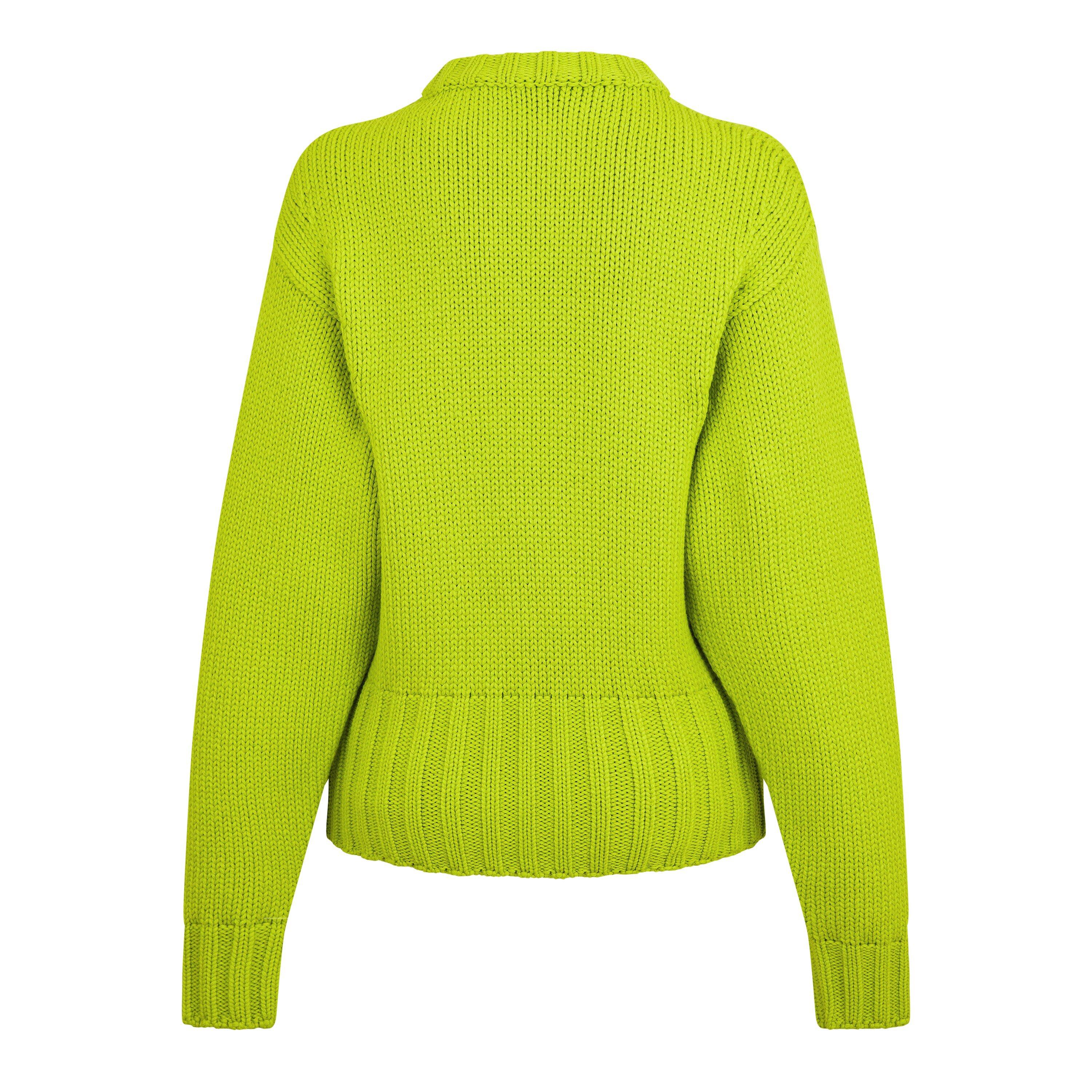 ACID YELLOW - Alexander McQueen - Crew Neck Jumper - 6