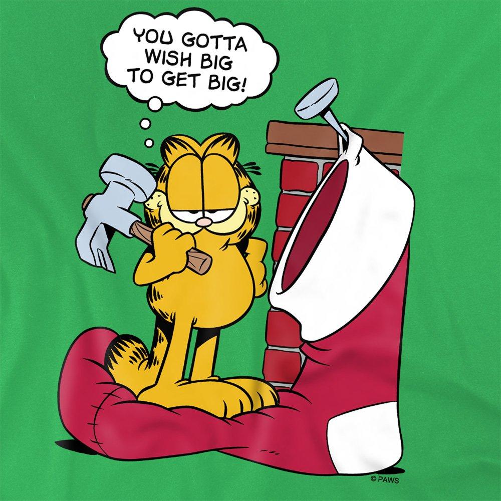 Green - Garfield - Garfield Wish Big T Shirt Kelly Green - 2