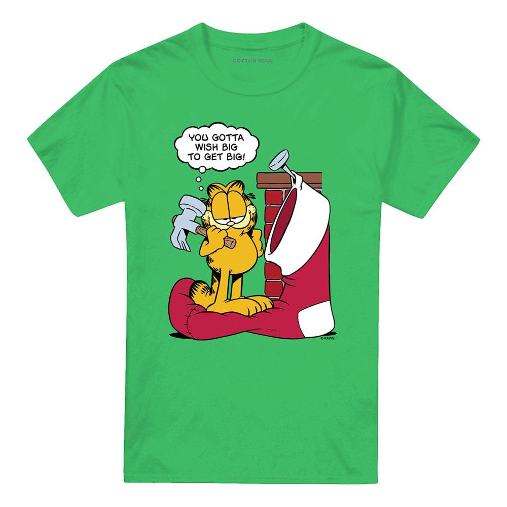 Green - Garfield - Garfield Wish Big T Shirt Kelly Green - 4