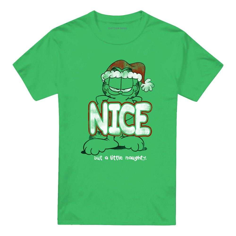 Green - Garfield - Garfield A Little Naughty T Shirt Kelly Green - 4