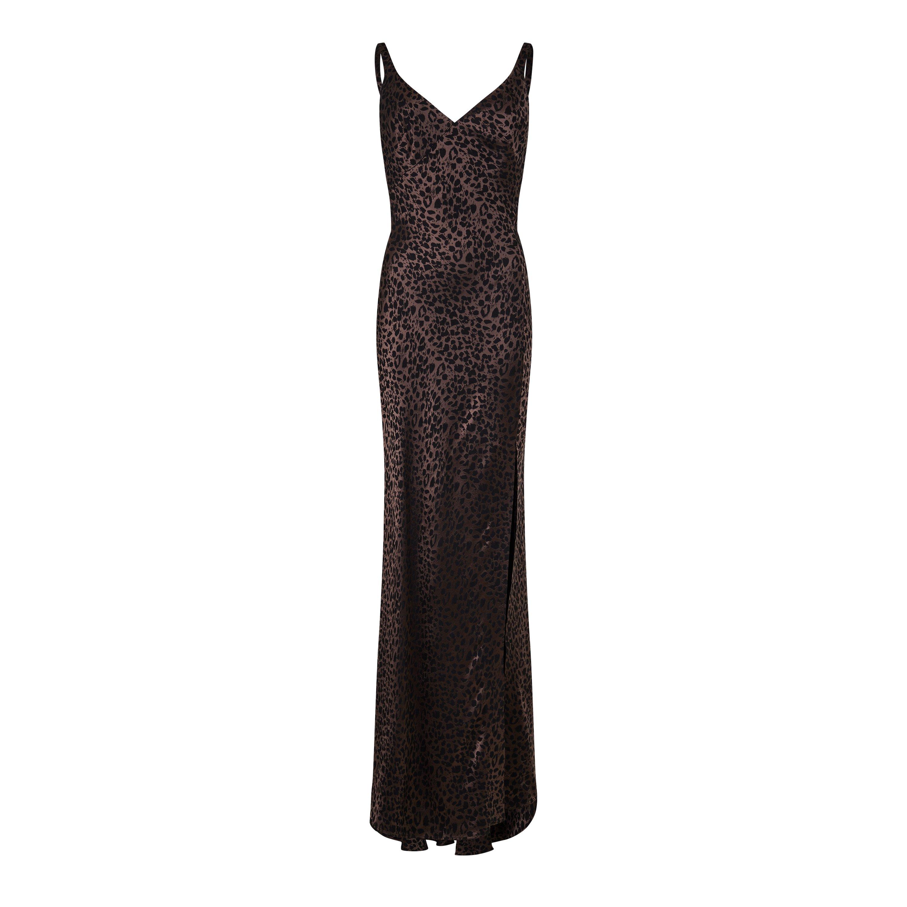 BROWN - Alexander McQueen - Leopard Slip Dress - 5
