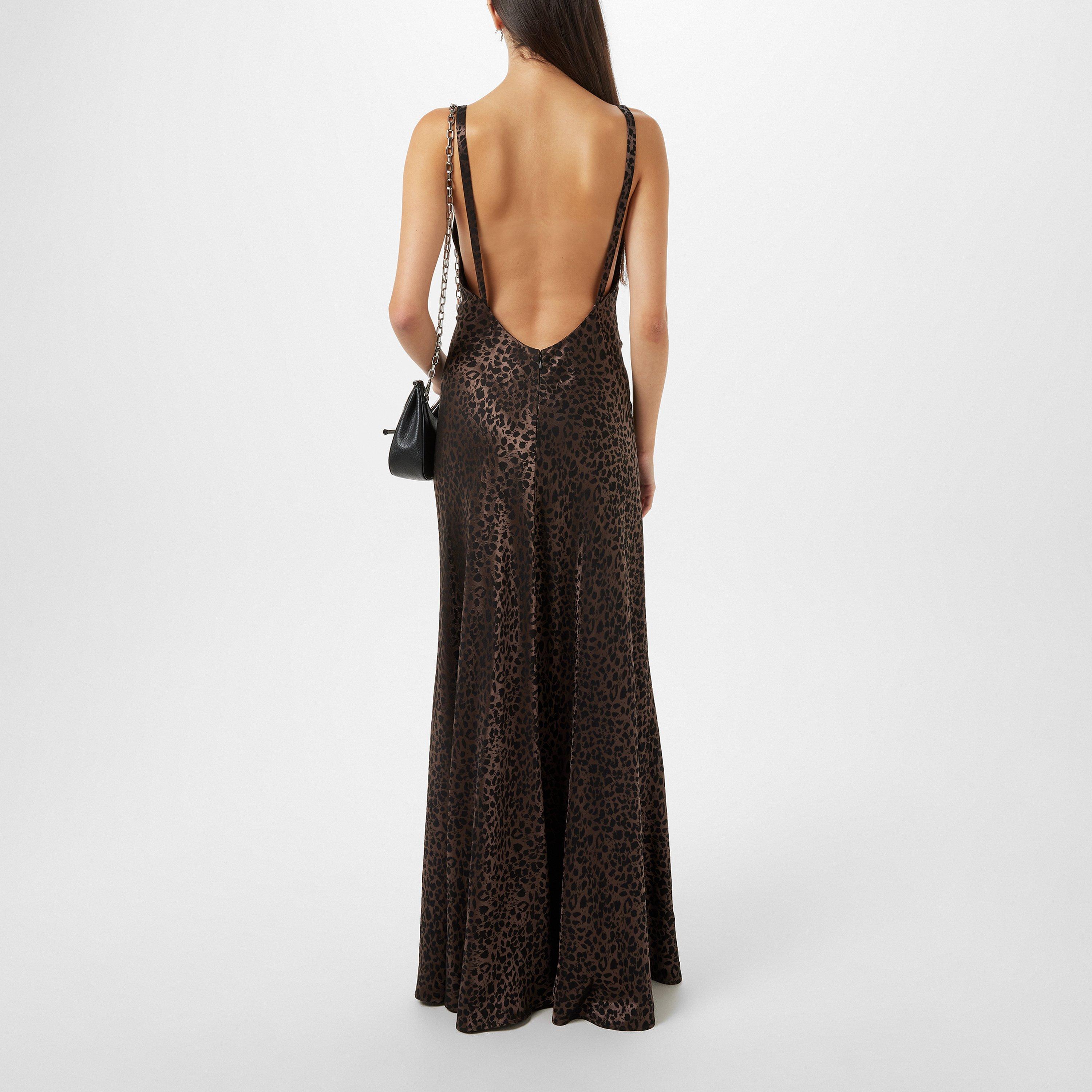 BROWN - Alexander McQueen - Leopard Slip Dress - 3