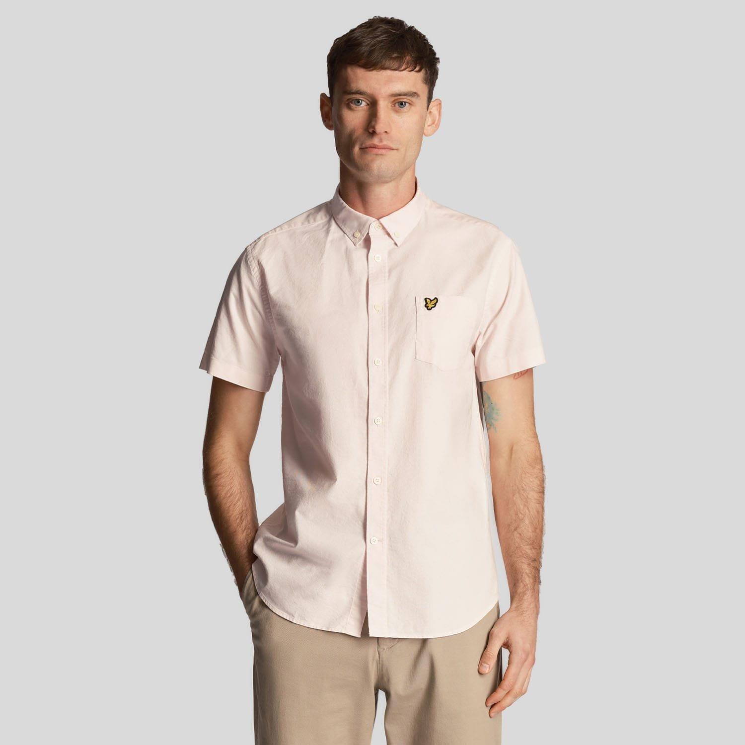 Pink - Lyle and Scott - Short Sleeve Oxford Shirt - 1