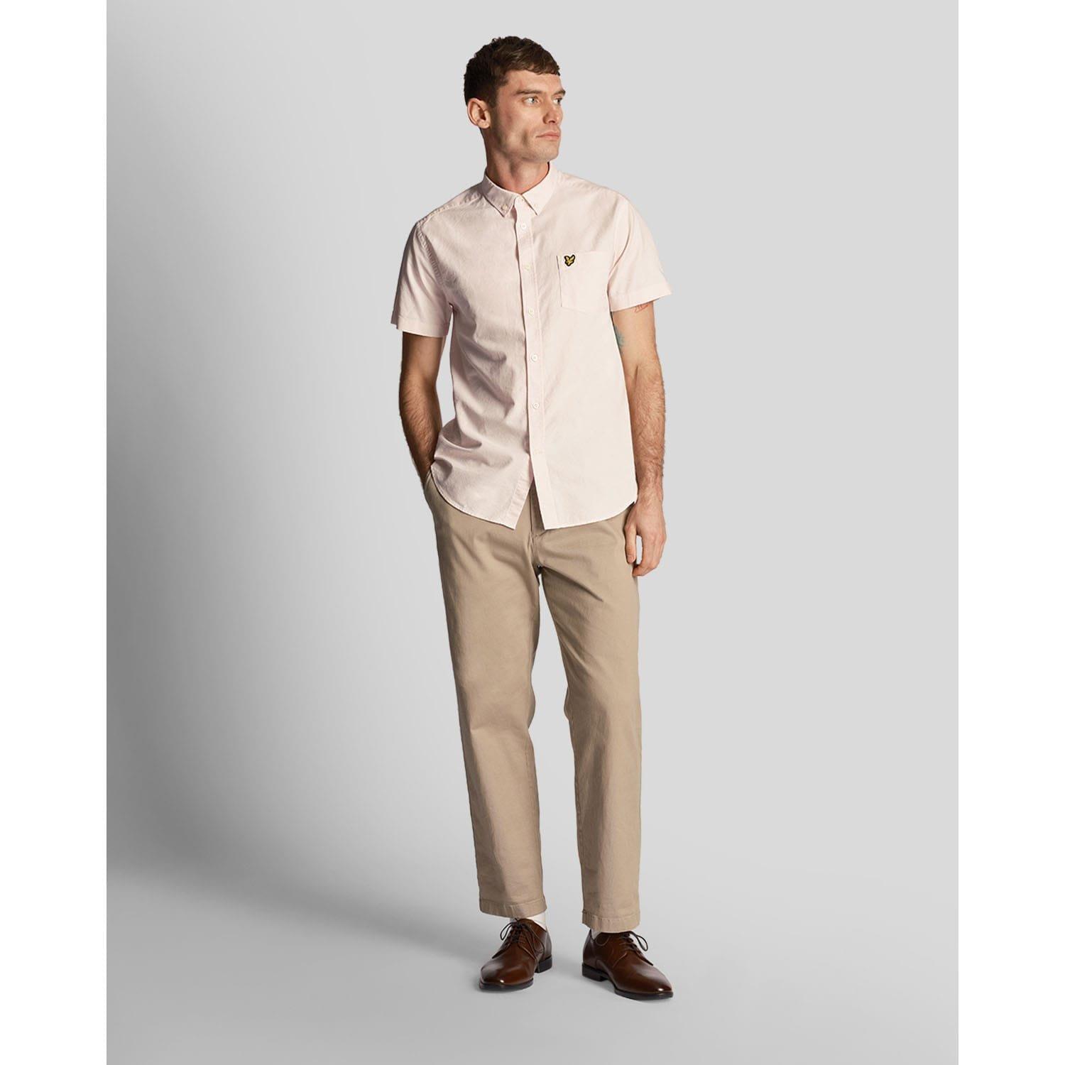Pink - Lyle and Scott - Short Sleeve Oxford Shirt - 2