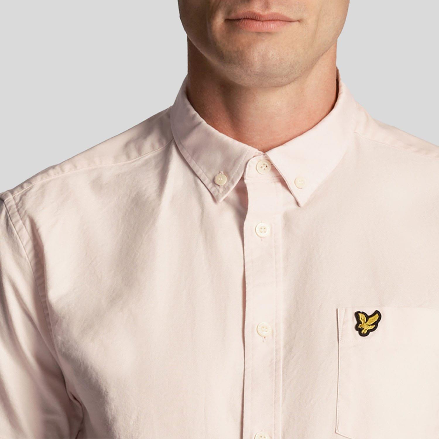 Pink - Lyle and Scott - Short Sleeve Oxford Shirt - 4