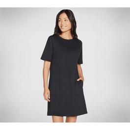 Skechers Skechers Short Sleeve Dress Knit Jersey Womens