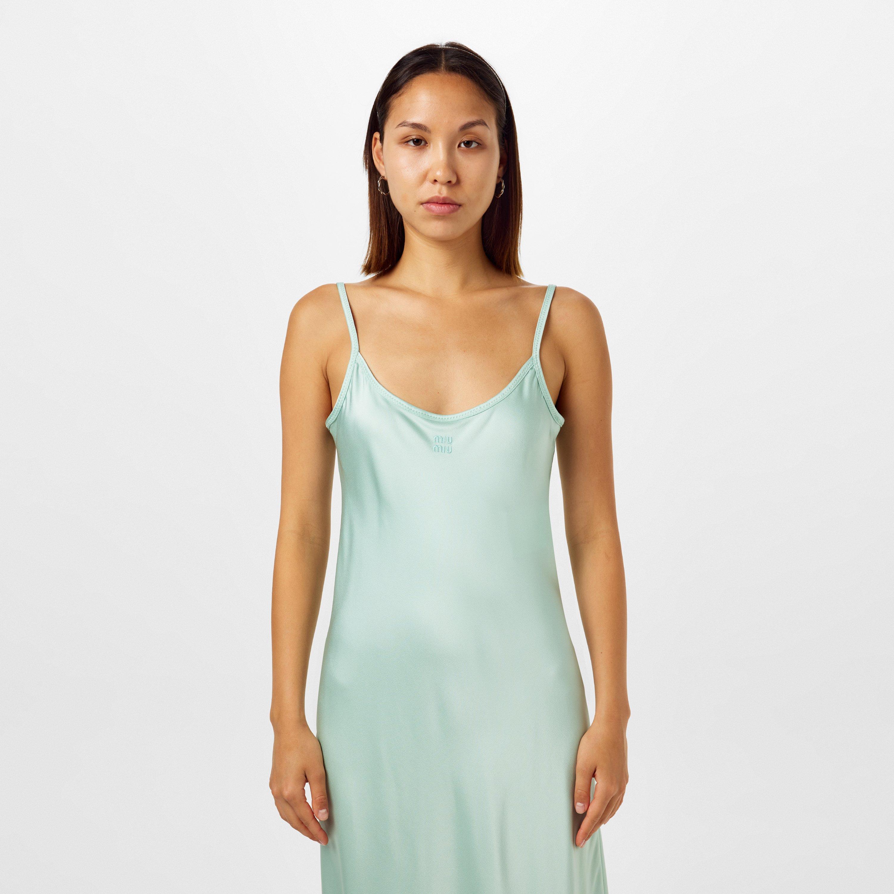Giada - Miu Miu - Womens Logo Maxi Dress - 3