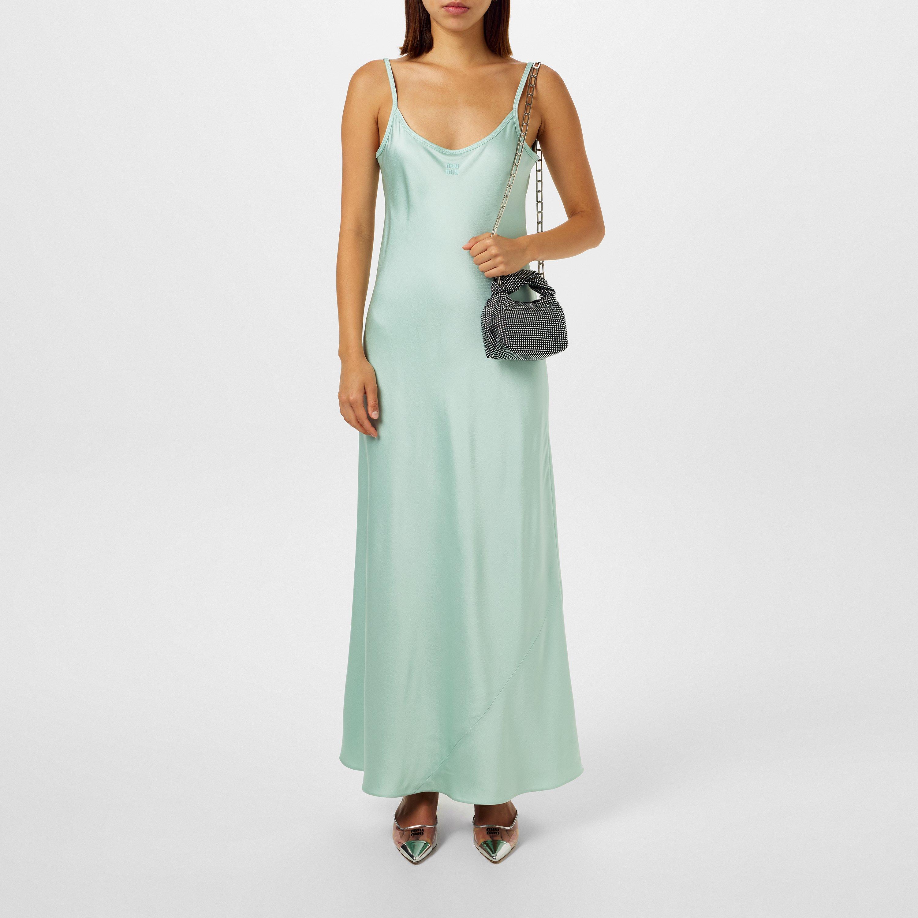 Giada - Miu Miu - Womens Logo Maxi Dress - 6