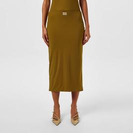 Miu Miu Jersey Midi Skirt
