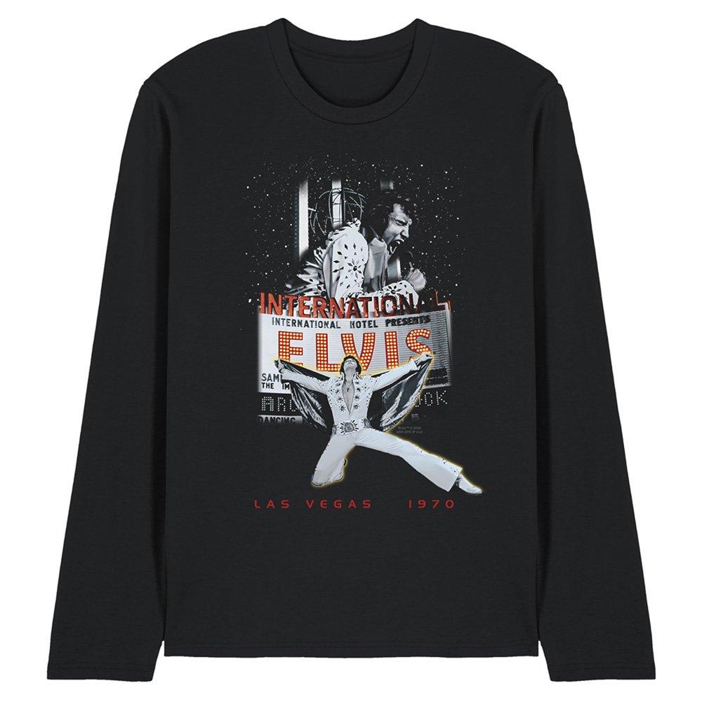 Black - Elvis Presley - Elvis Presley Las Vegas Long Sleeve T-Shirt Black - 1