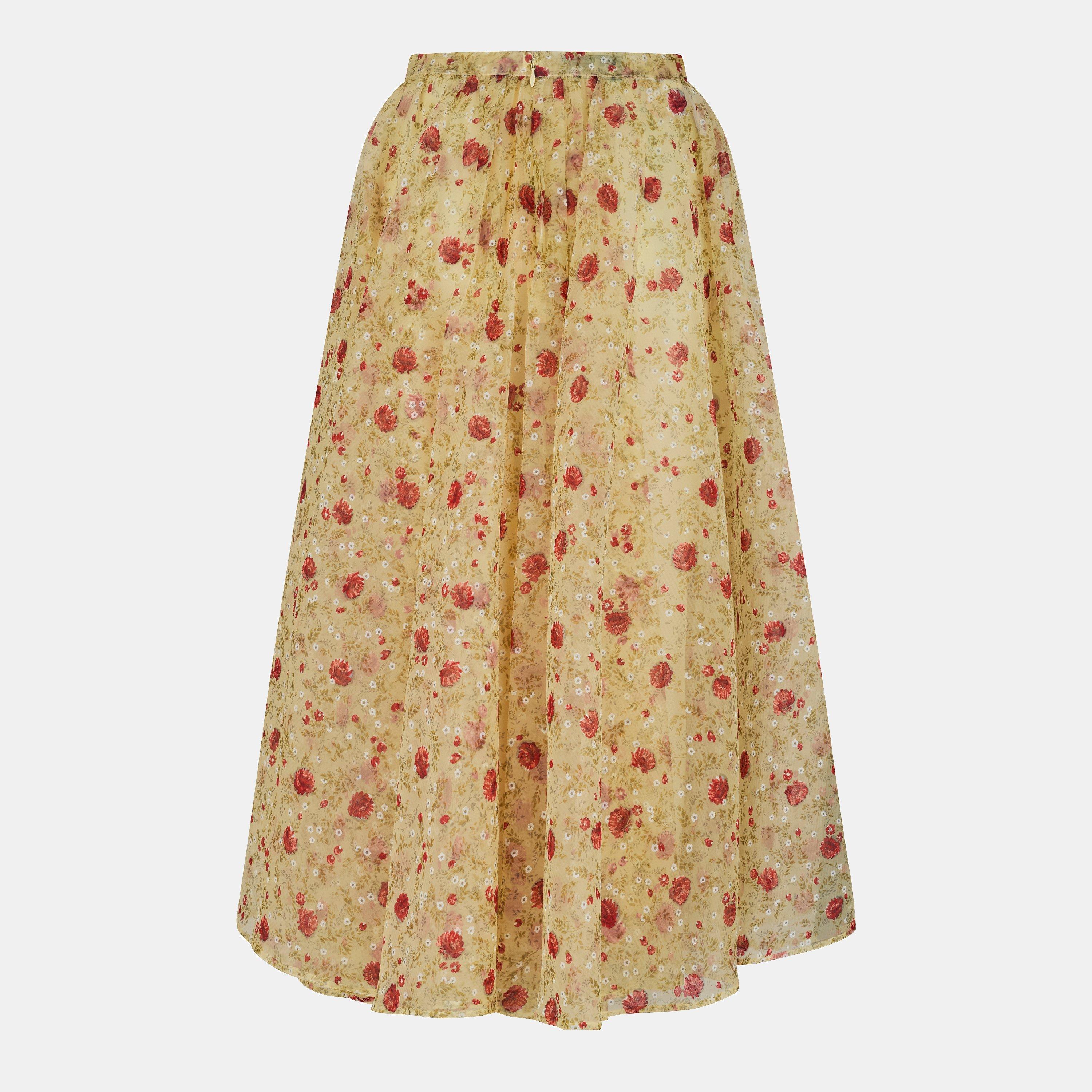 ROSSO - Prada - Floral Midi Skirt - 2