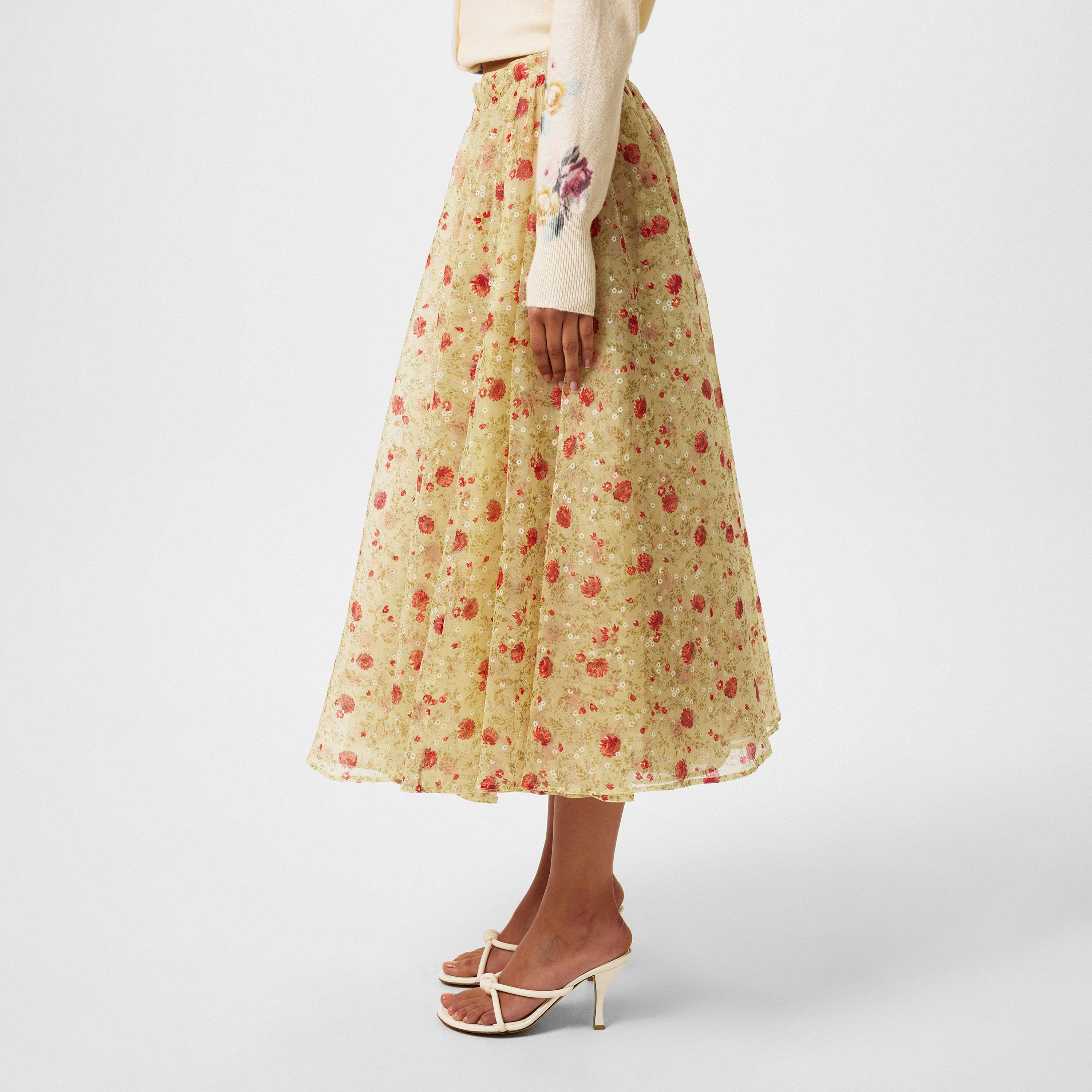 ROSSO - Prada - Floral Midi Skirt - 5