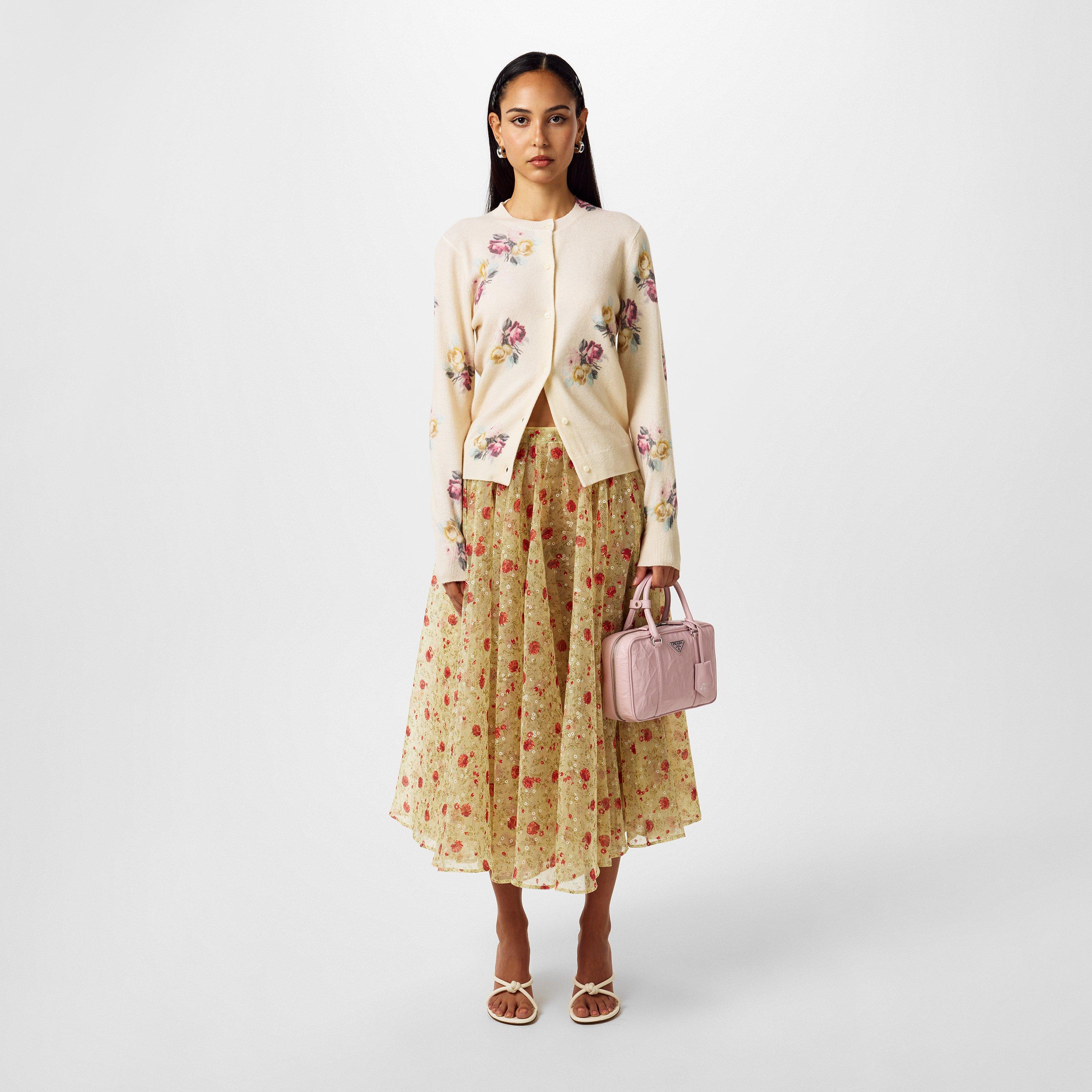 ROSSO - Prada - Floral Midi Skirt - 6