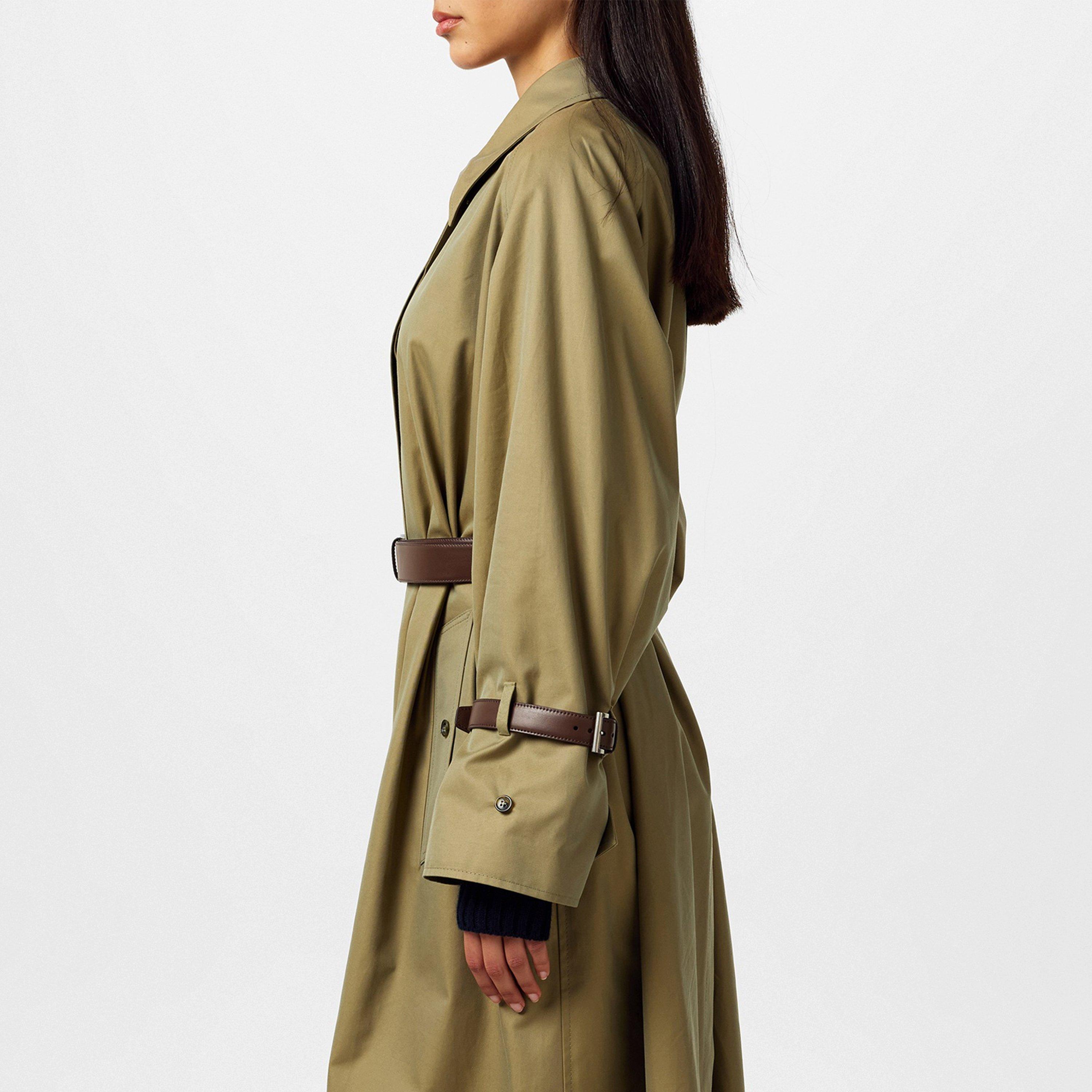 OLIVA - Prada - Women's Single Breasted Cotton Long Sleeve Oversized Fit Trench Coat - 5