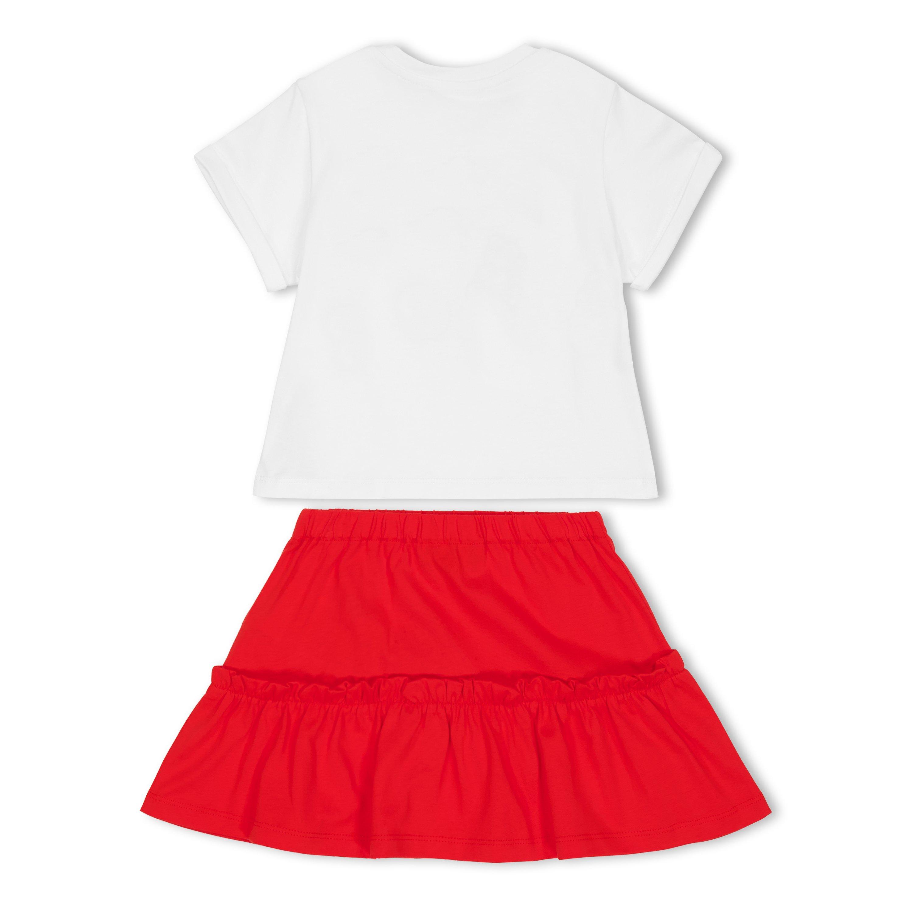 Wht Red 82298 - Moschino - Moschino Tee&Skirt In61 - 2