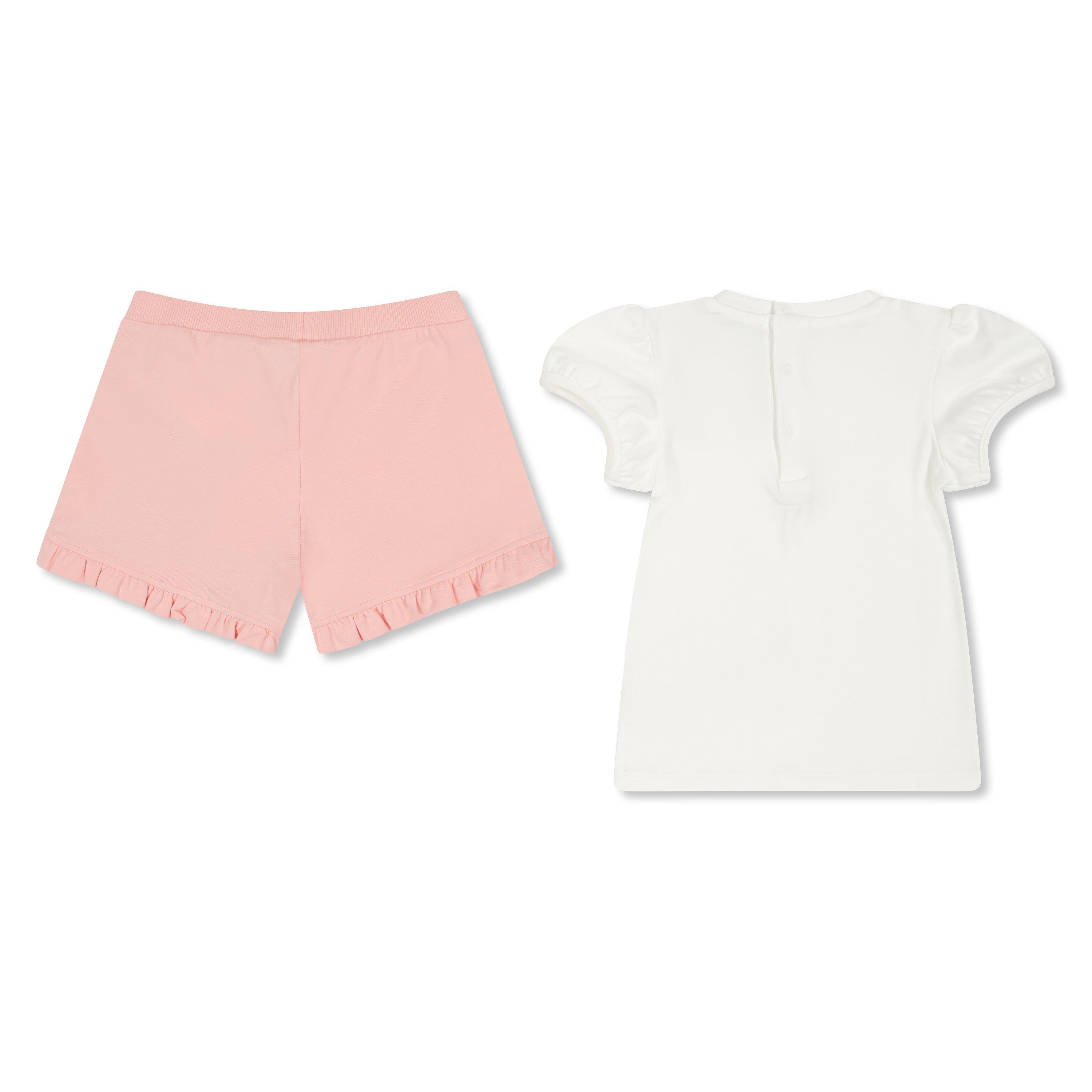 Wht Pink 85010 - Moschino - Moschino Tee&Shorts In61 - 2