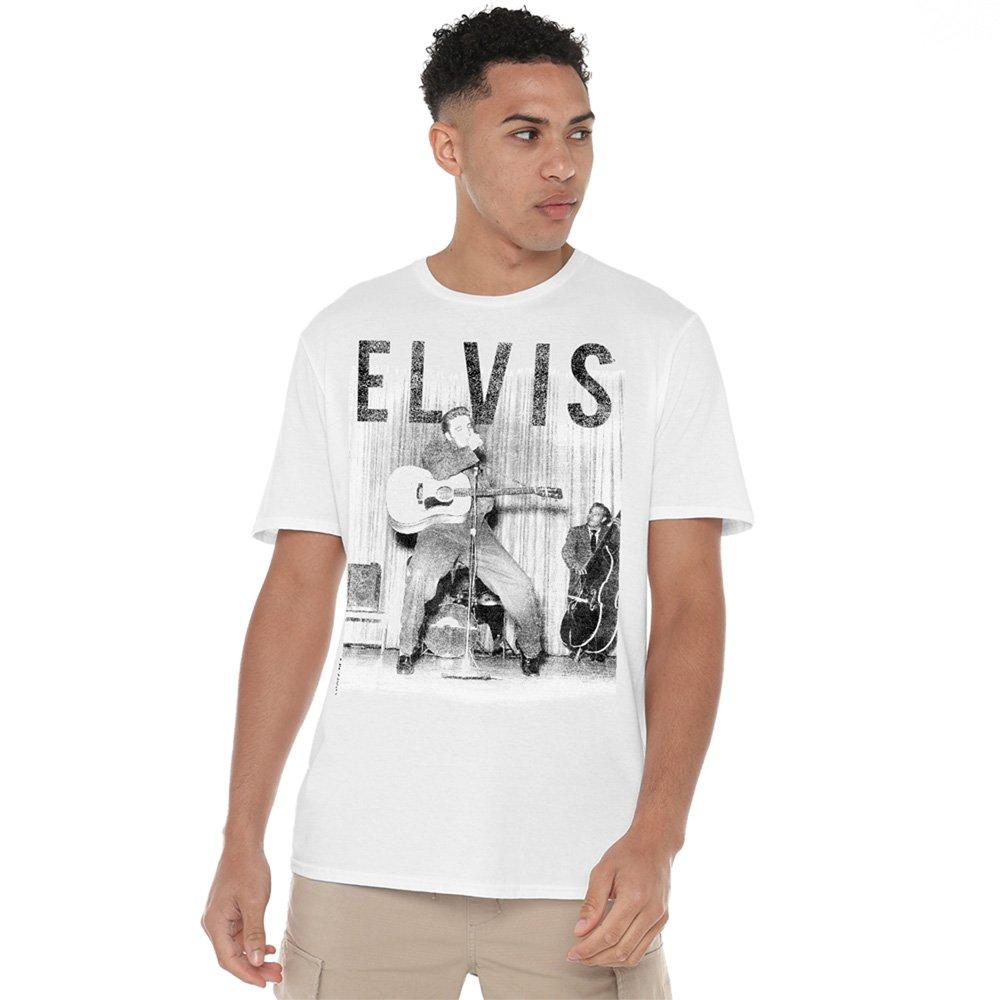 Elvis Presley With The Band T-Shirt White