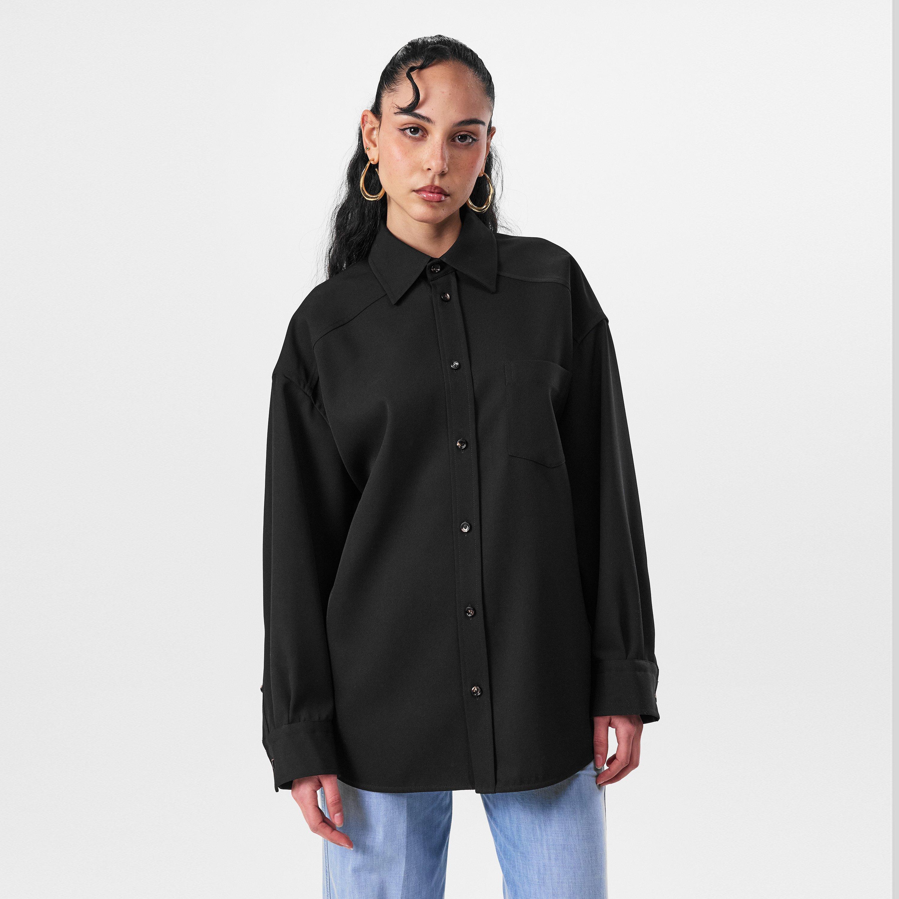 Black - Bottega Veneta - Wool Twill Shirt - 3