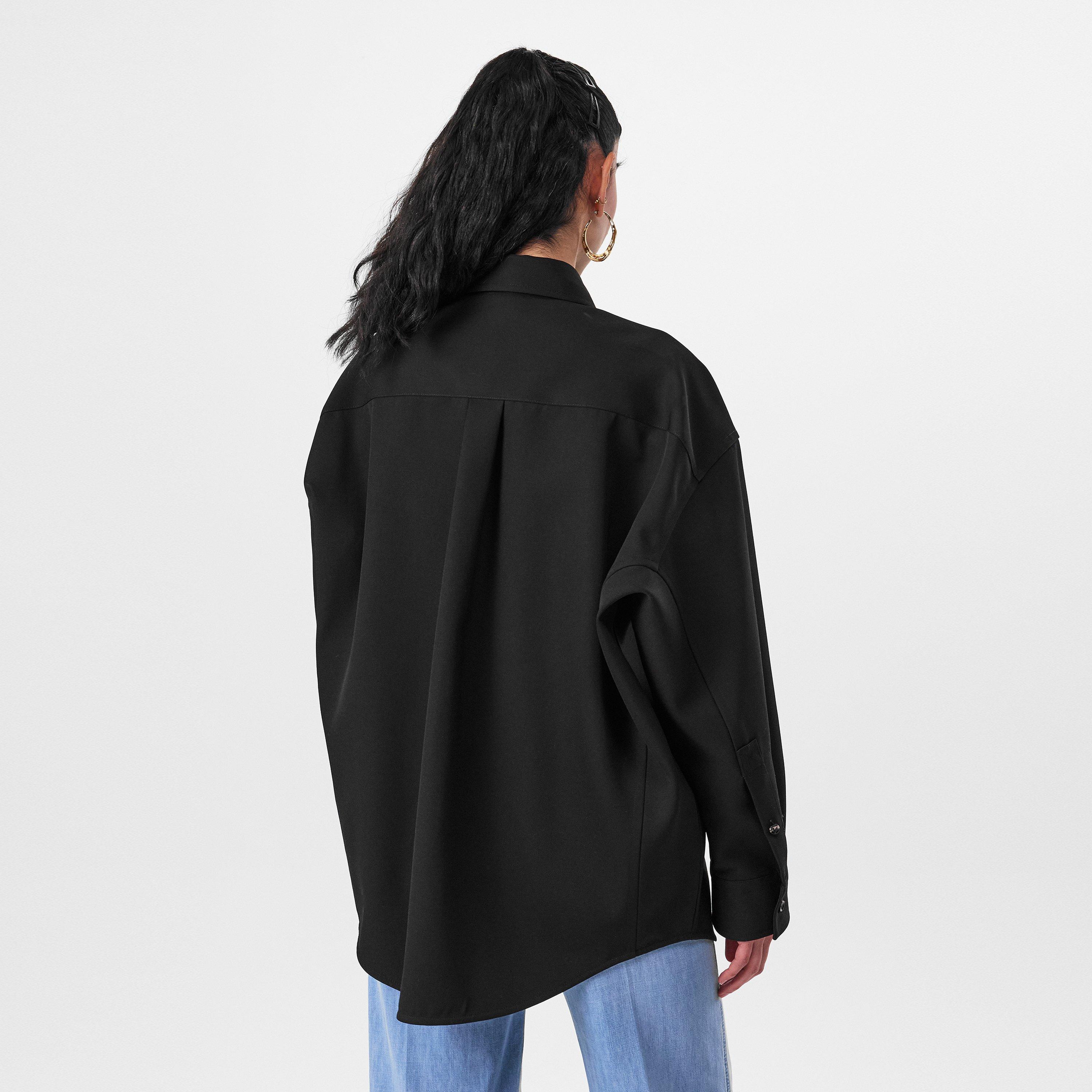 Black - Bottega Veneta - Wool Twill Shirt - 4