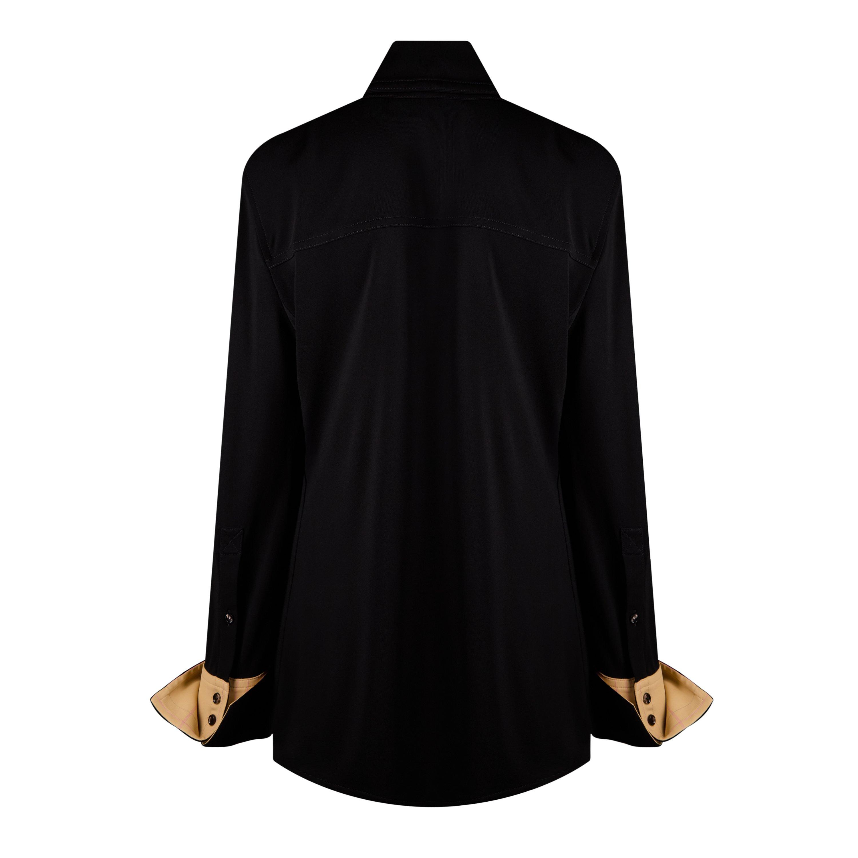 Black - Bottega Veneta - Matt Fluid Viscose Jersey Shirt - 7