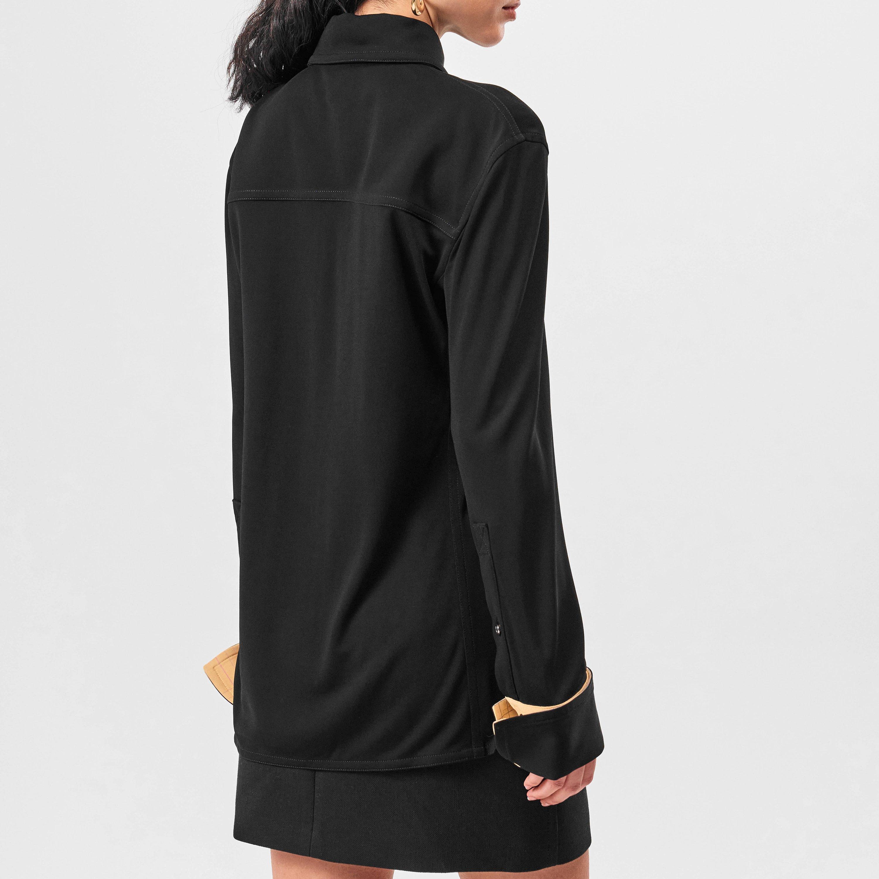 Black - Bottega Veneta - Matt Fluid Viscose Jersey Shirt - 4