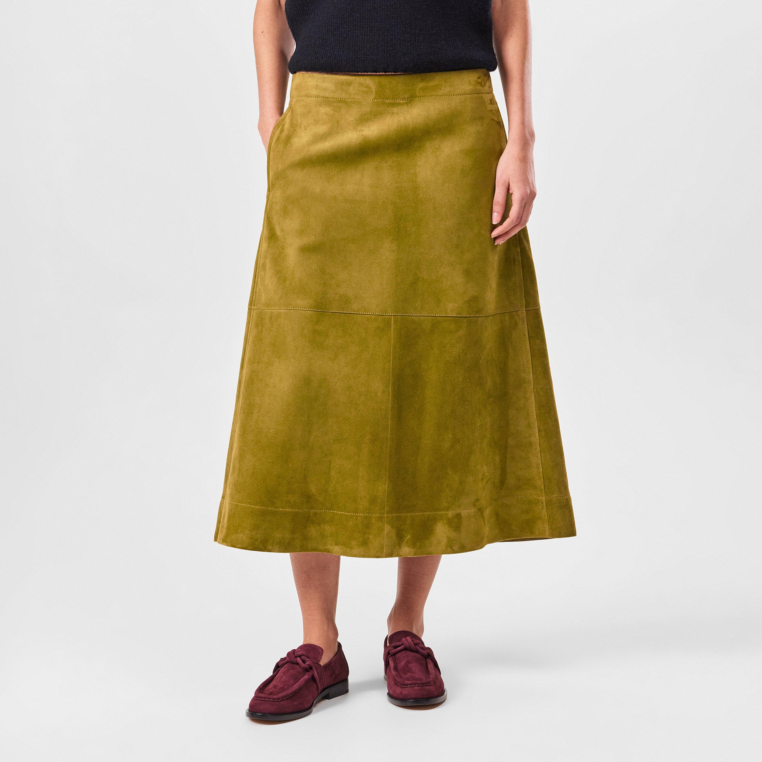 Marsh - Bottega Veneta - Suede Leather Skirt - 3
