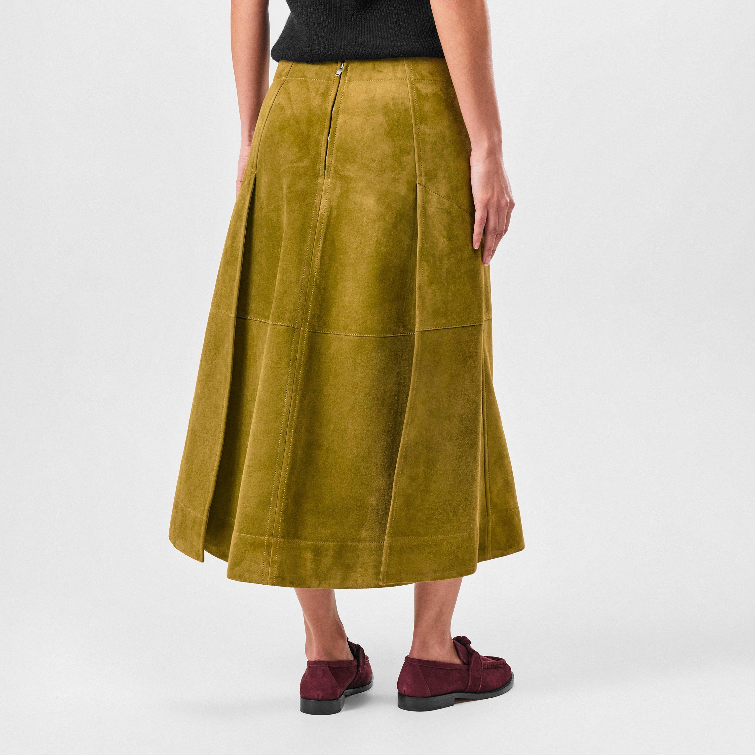Marsh - Bottega Veneta - Suede Leather Skirt - 4